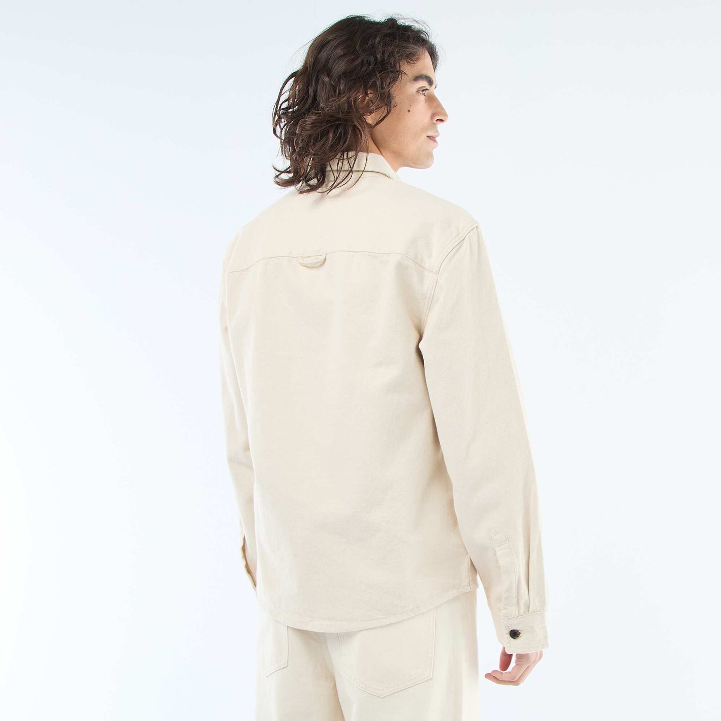 Cotton Overshirt WHITE