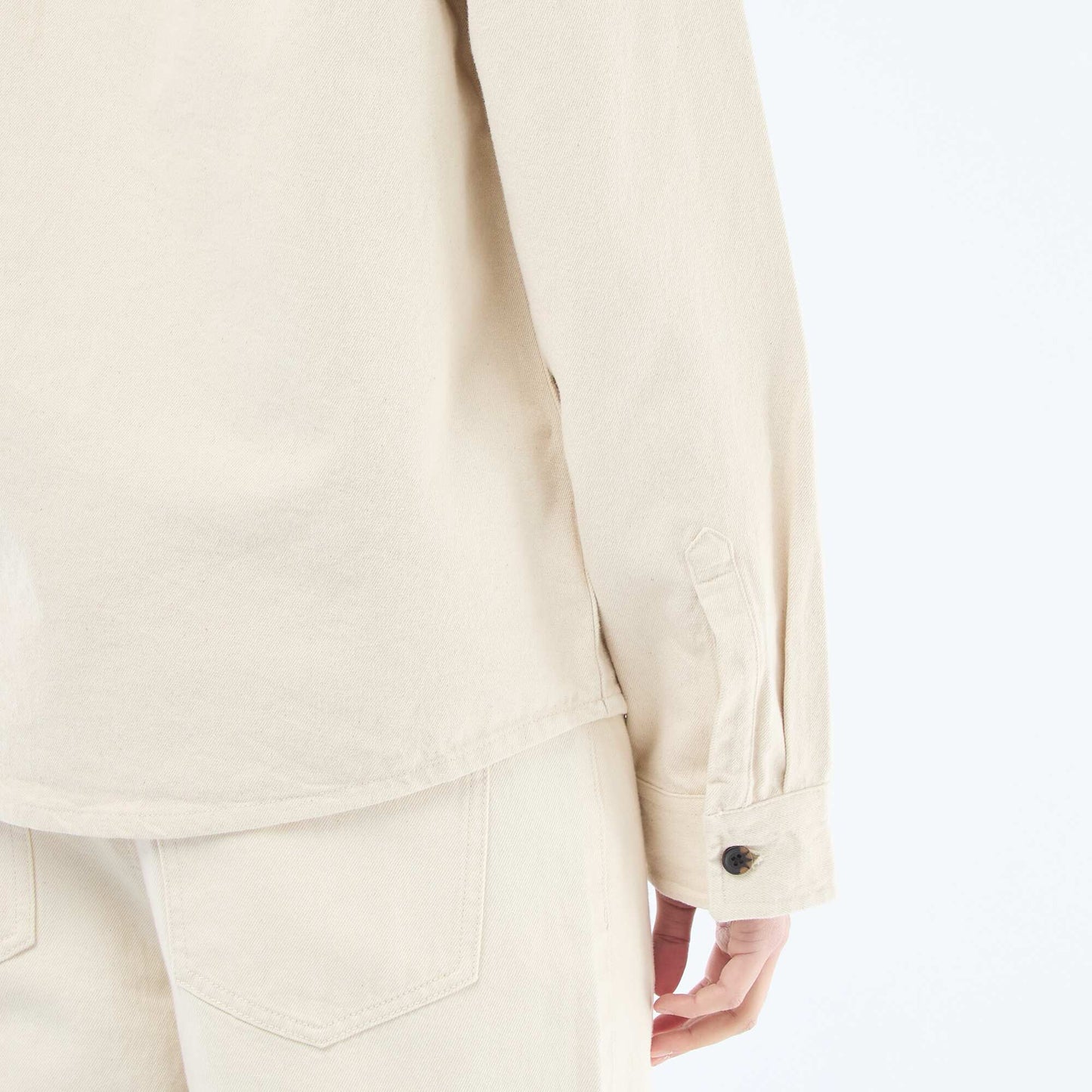 Cotton Overshirt WHITE