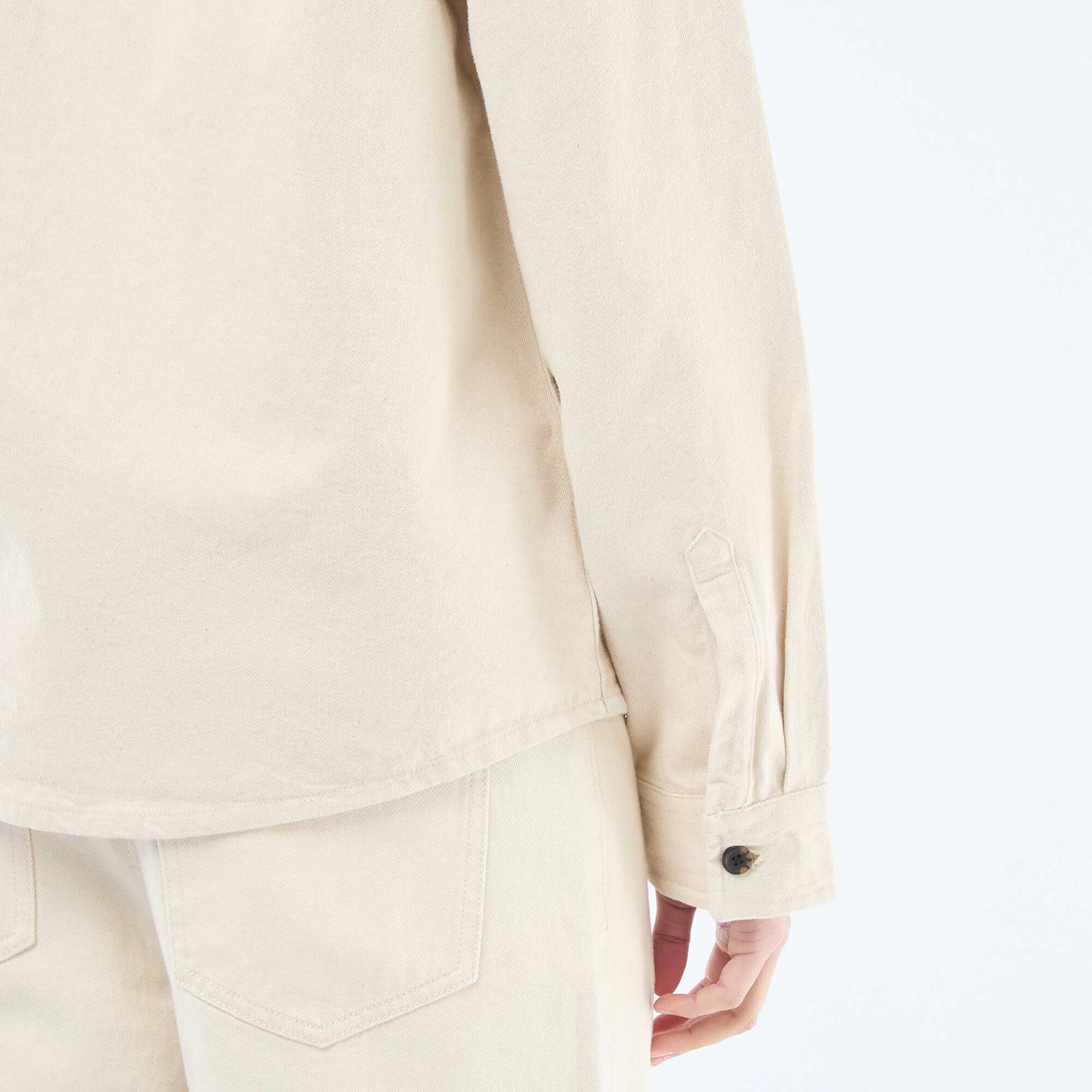 Cotton Overshirt WHITE