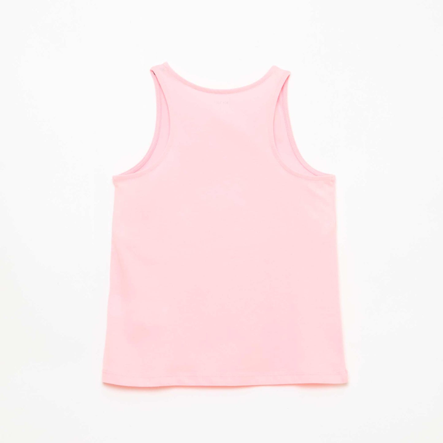 Printed Round Neck Tank Top PINK