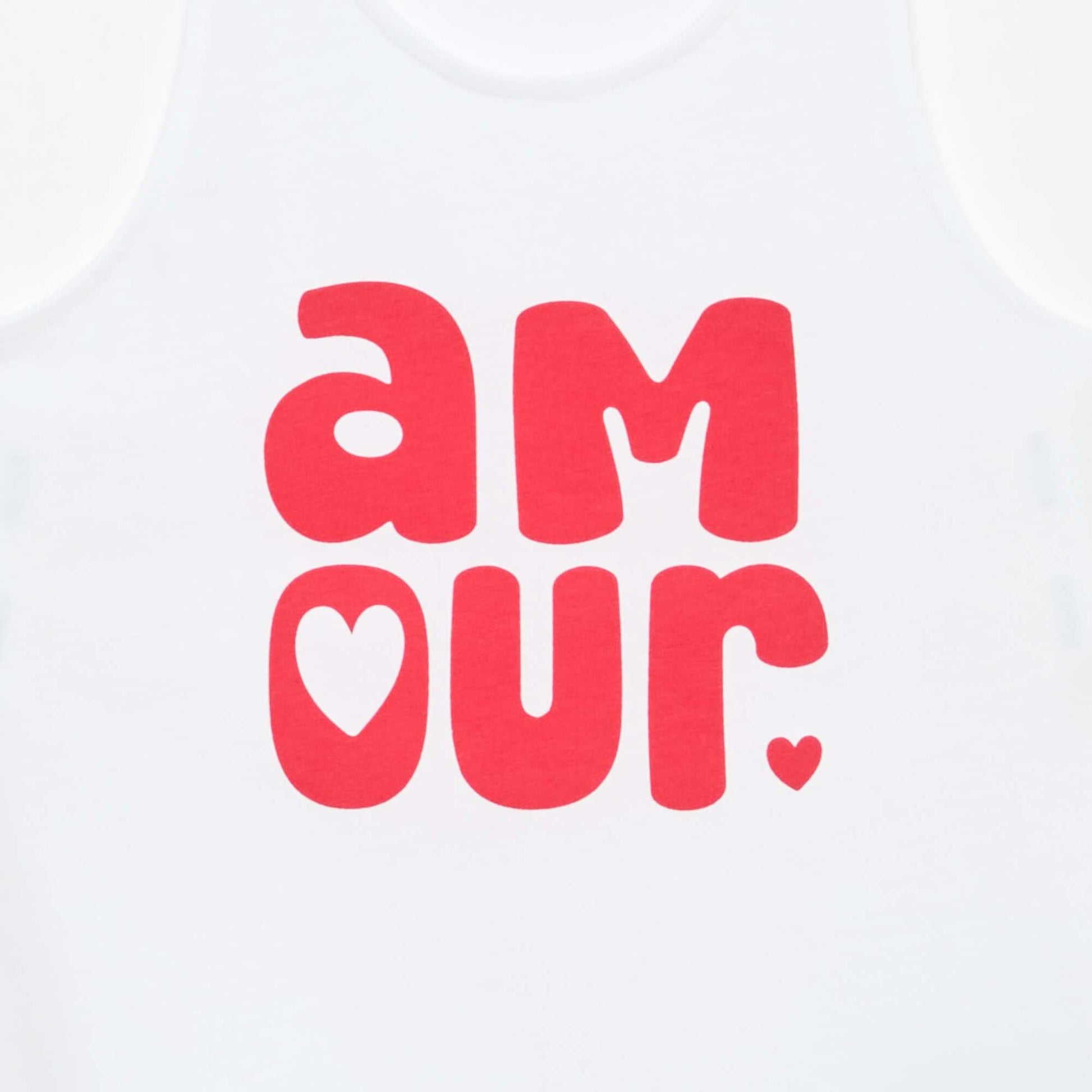 Printed Round Neck Tank Top WHITE
