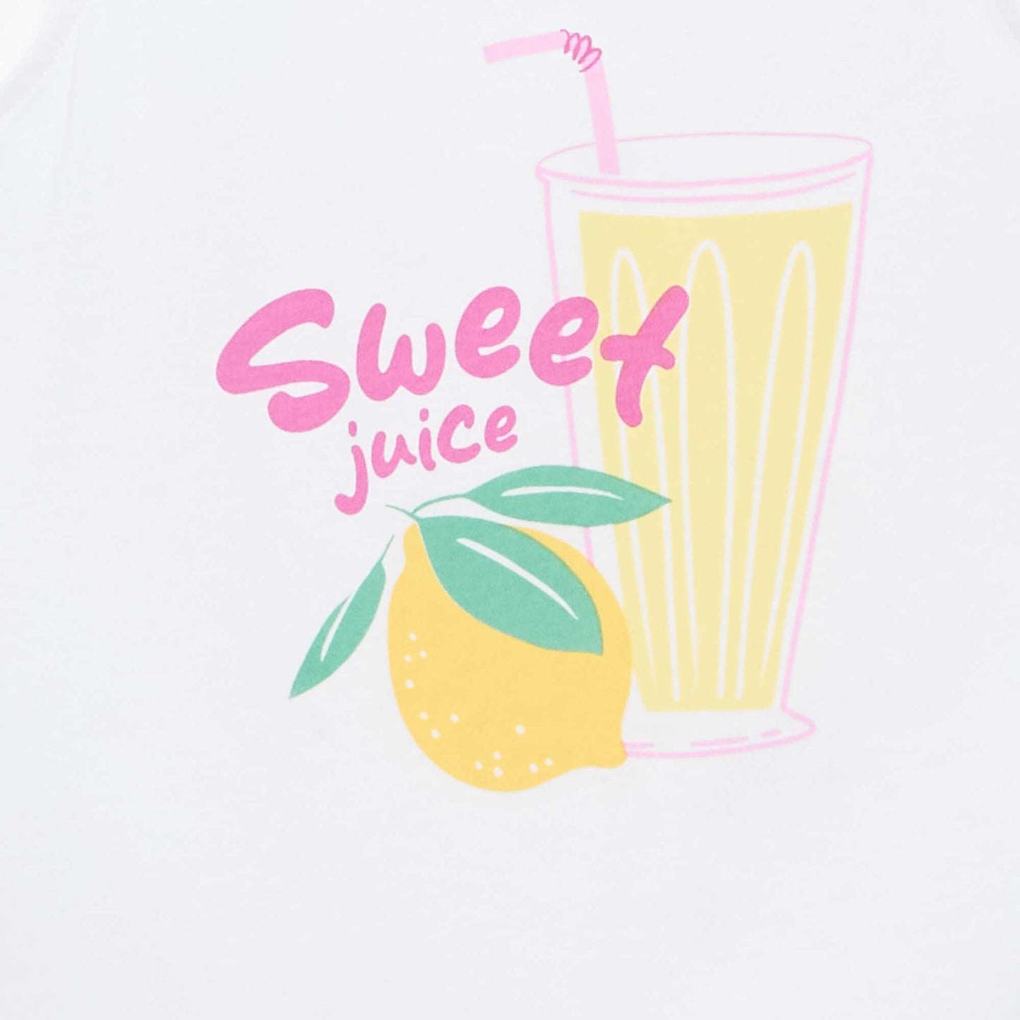 Printed Round Neck Tank Top WHITE