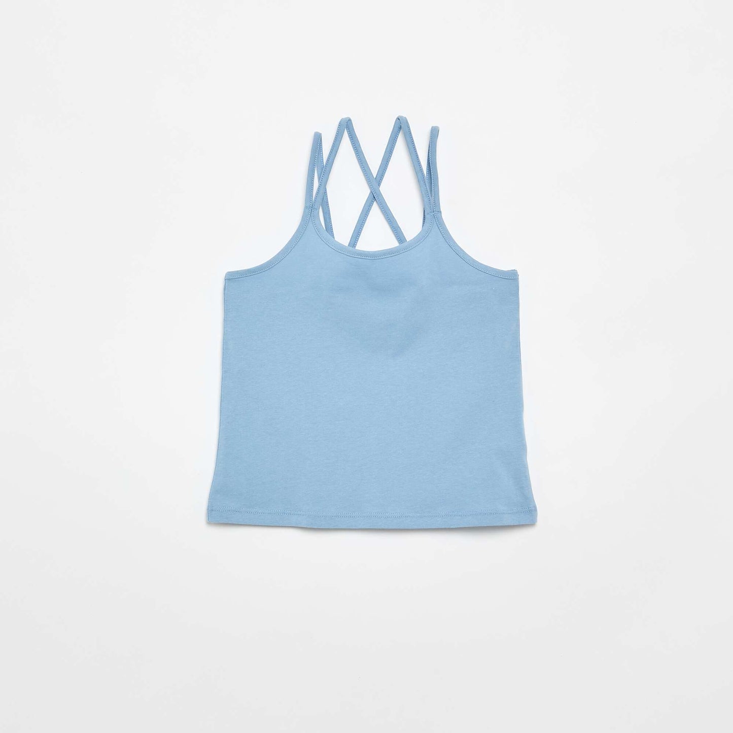 Set of 2 Tank Tops  1 Printed WHITE