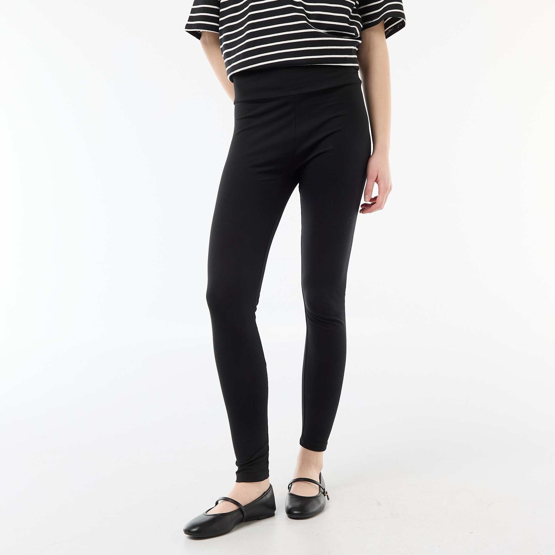 Stretch Long Leggings BLACK