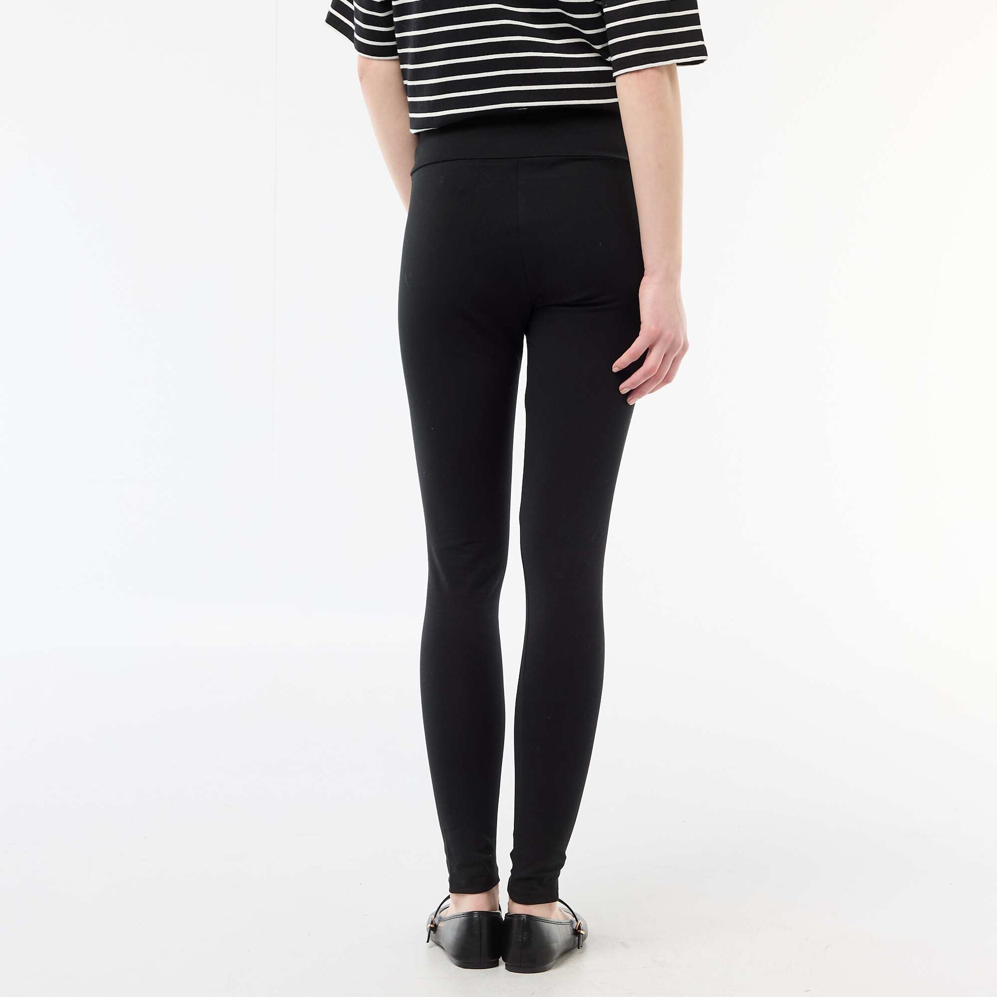 Stretch Long Leggings BLACK