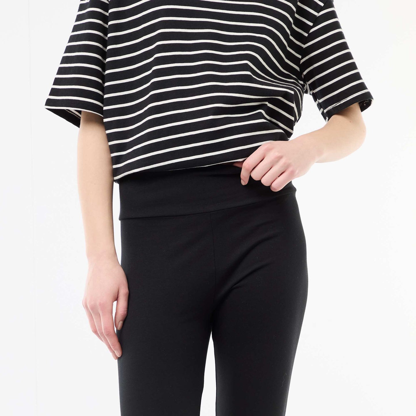 Stretch Long Leggings BLACK