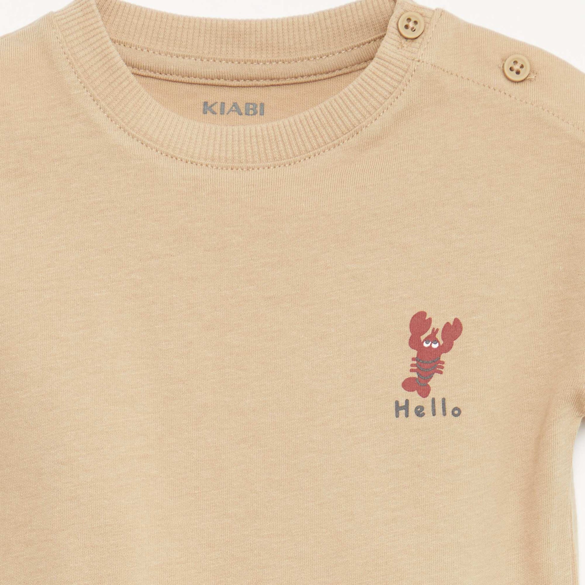 2-Piece Short and T-Shirt Set BEIGE