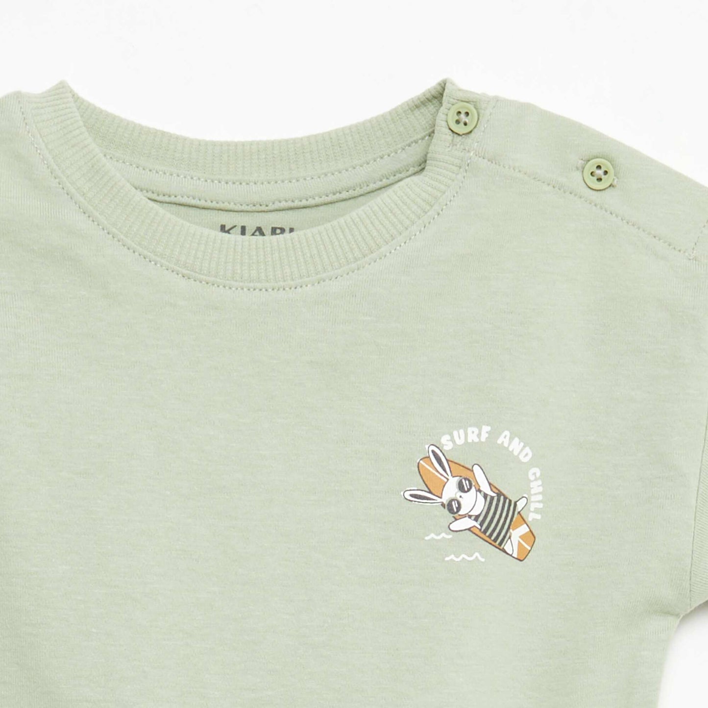 2-Piece Short and T-Shirt Set KHAKI