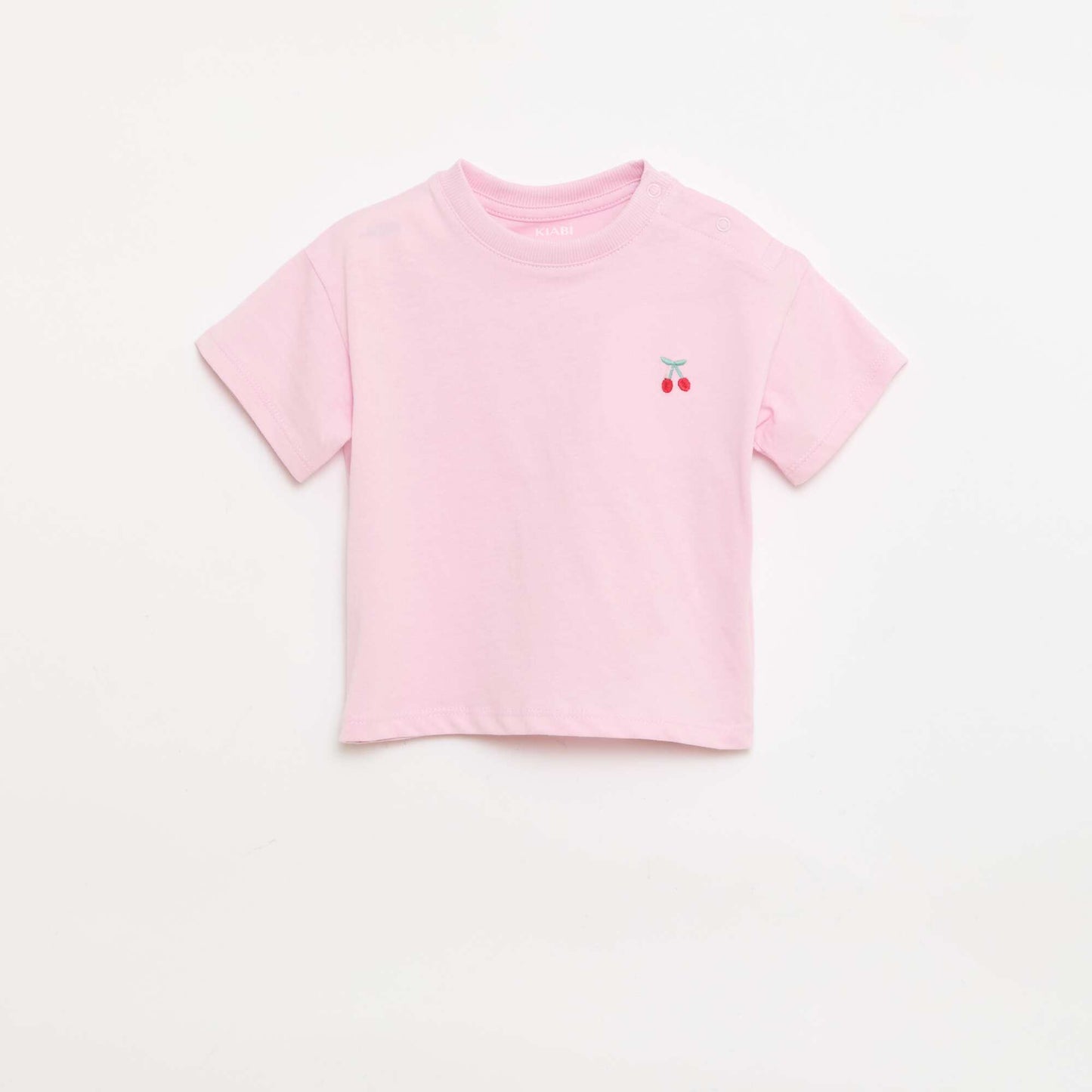 Set of 2 T-shirts with chest detail PINK