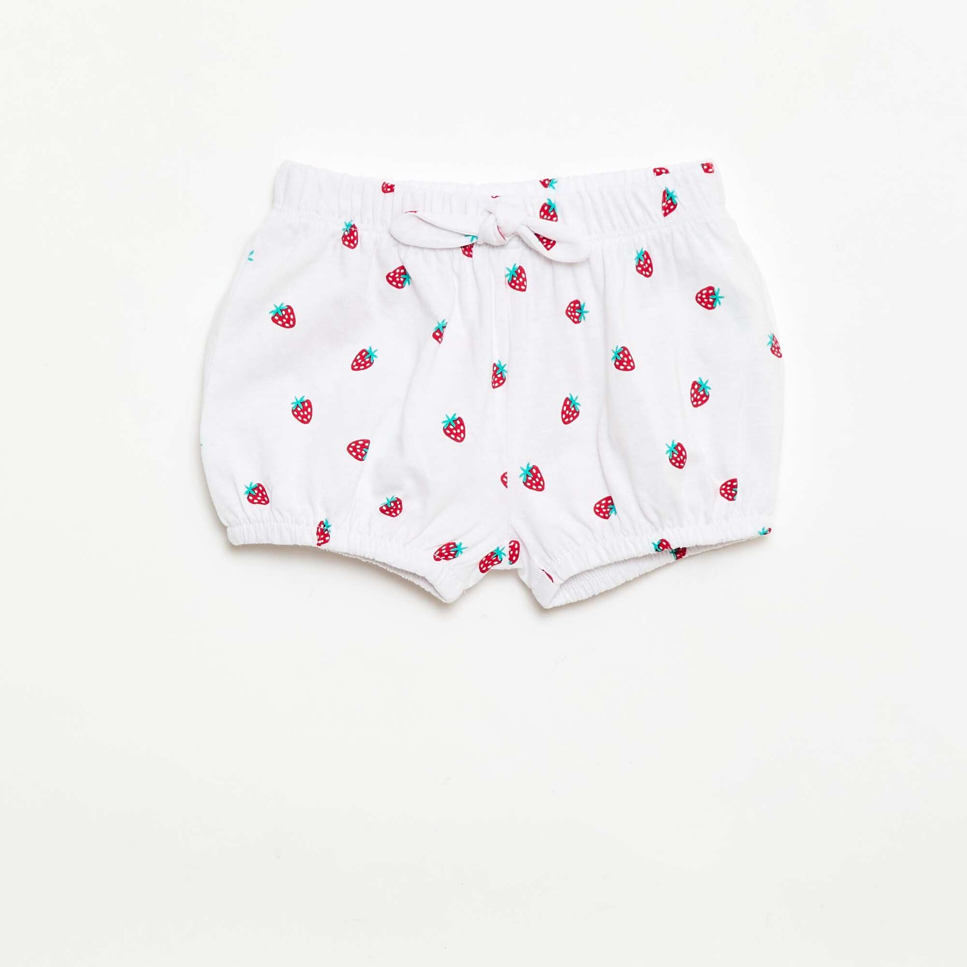 2-pack shorts with decorative bows WHITE