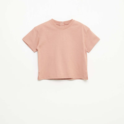 Sleeveless Plain T-shirt PINK