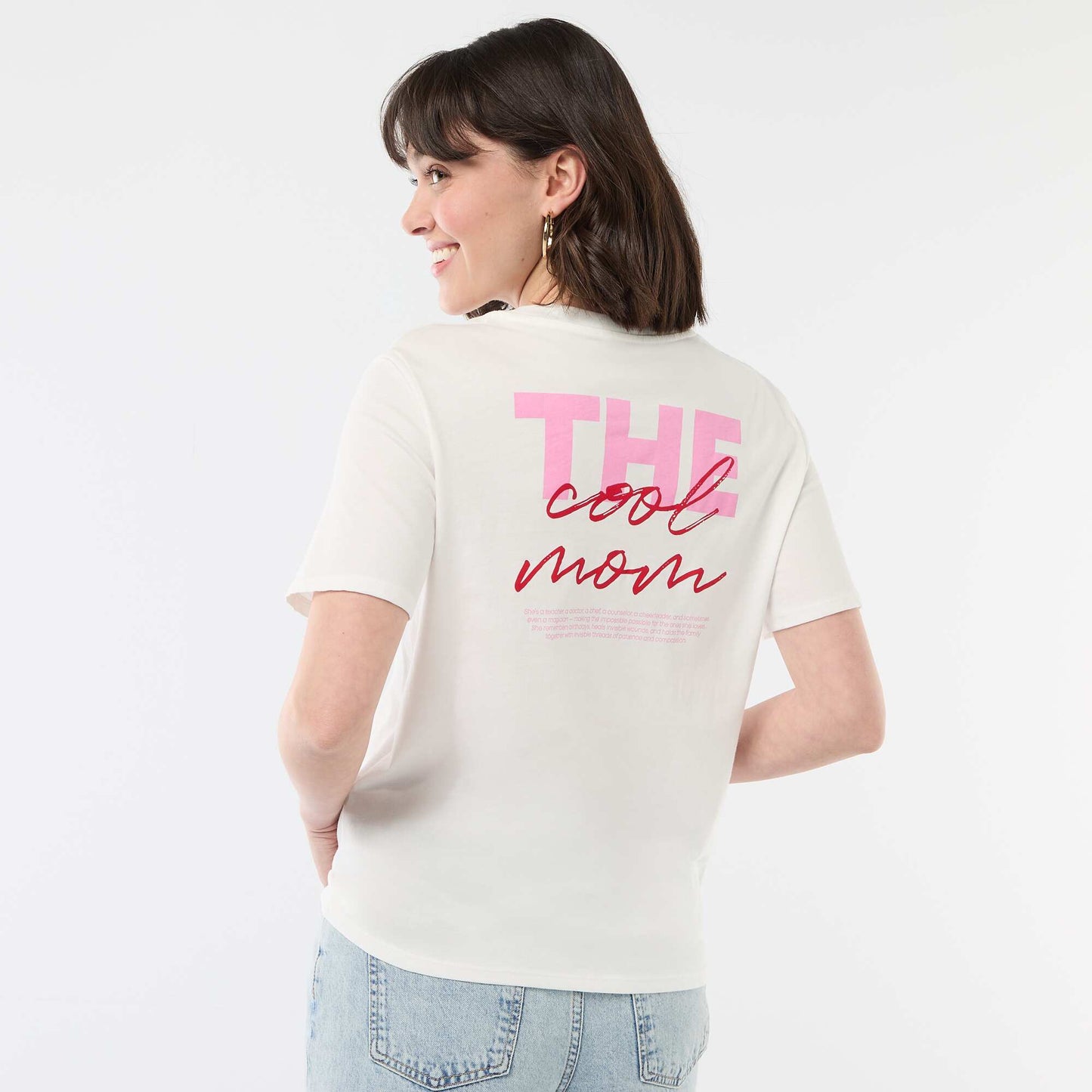 Short-sleeved 'Mother's Day' T-shirt WHITE