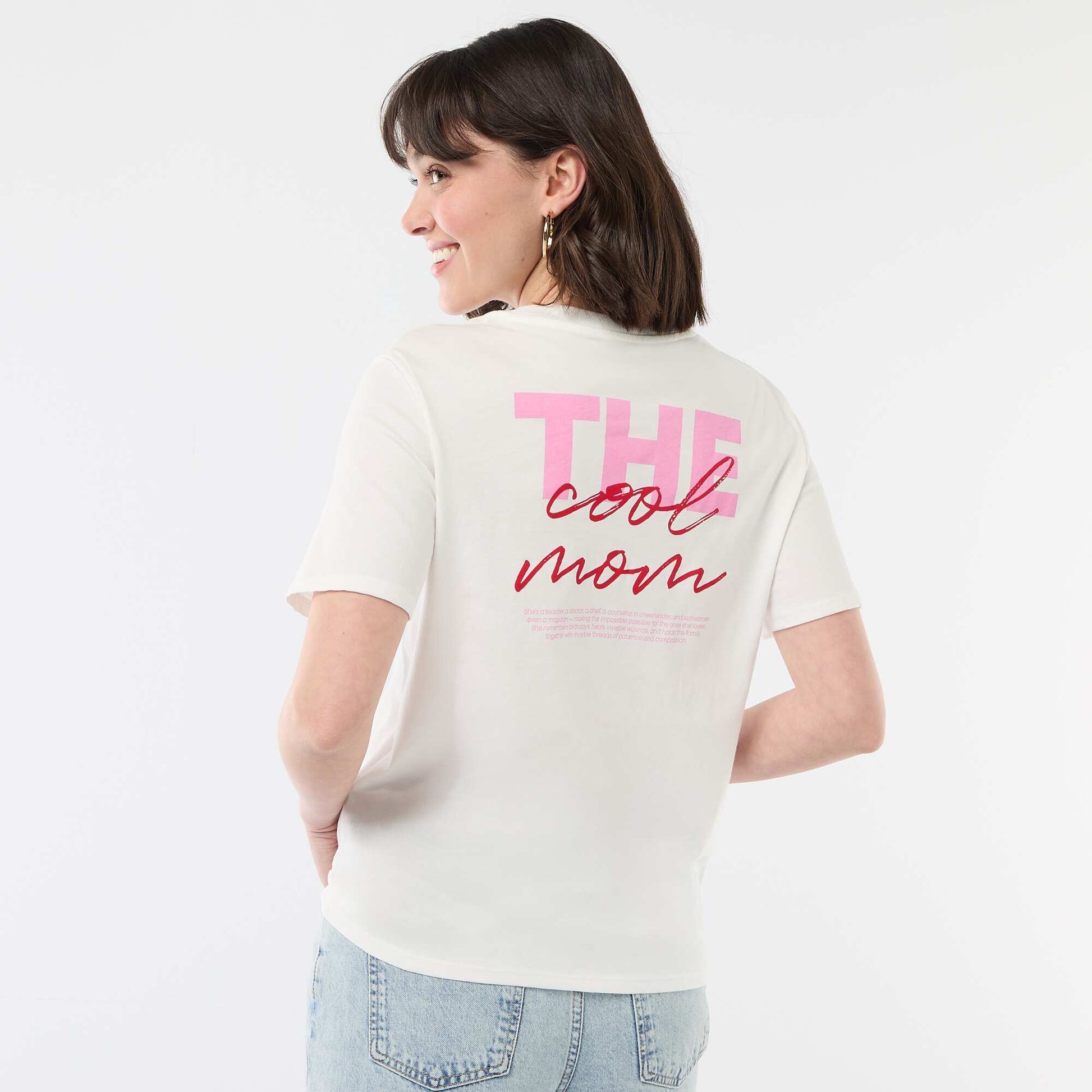 Short-sleeved 'Mother's Day' T-shirt WHITE