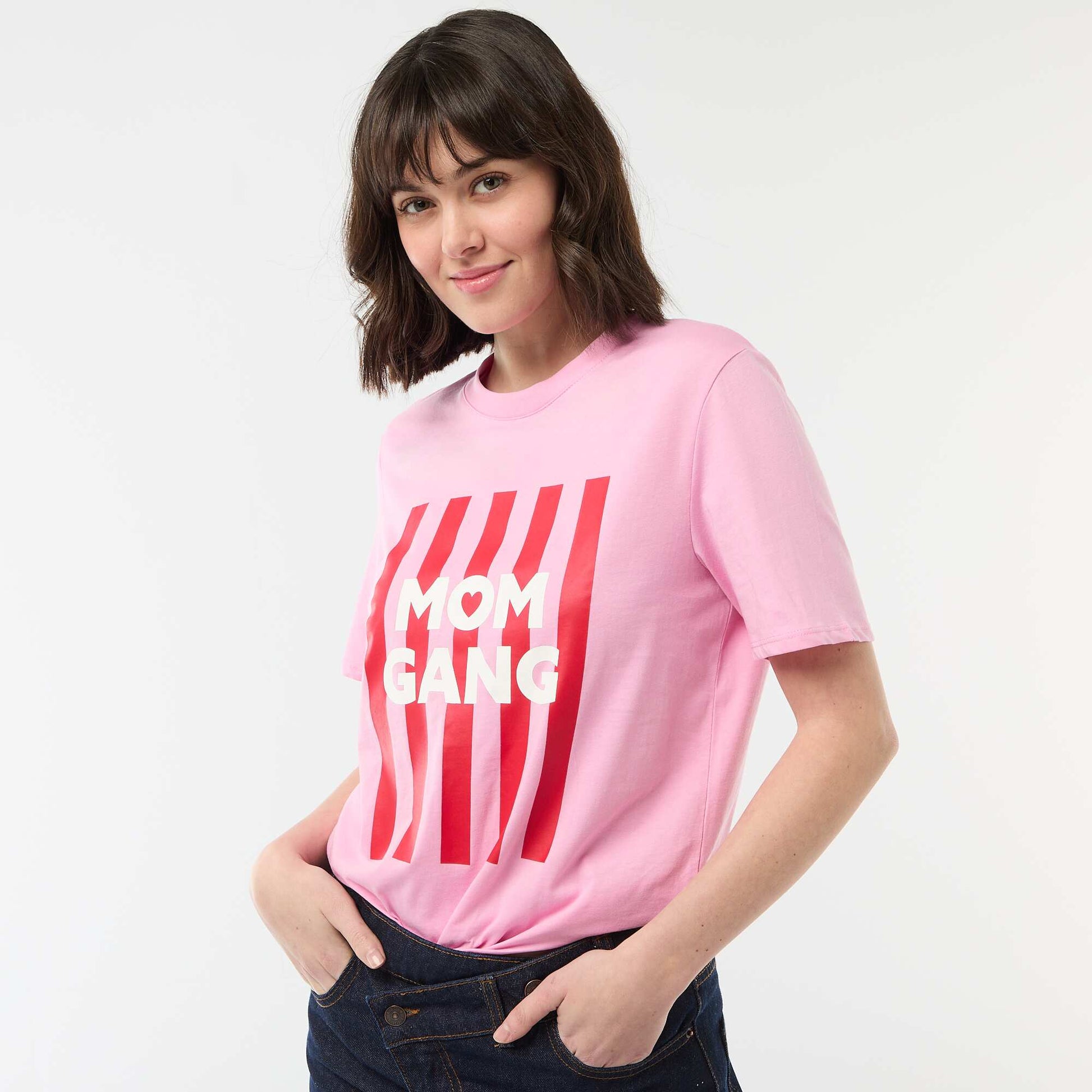 Short-sleeved 'Mother's Day' T-shirt PINK