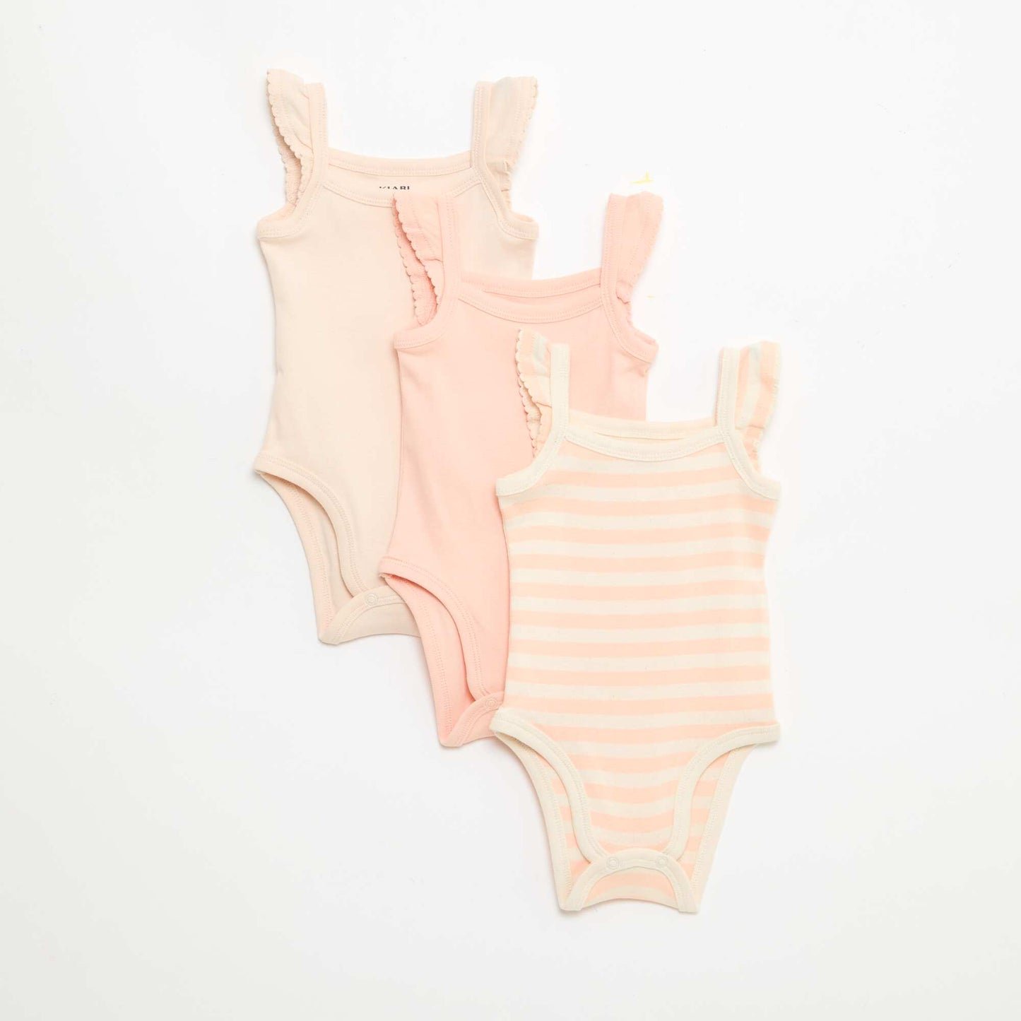 3-Pack Sleeveless Bodysuits ORANGE