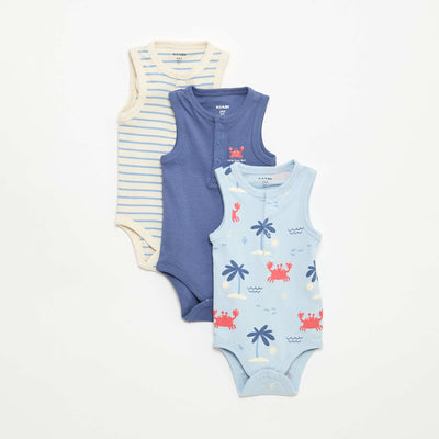 3-Pack of Bodysuits - 3 pieces BLUE