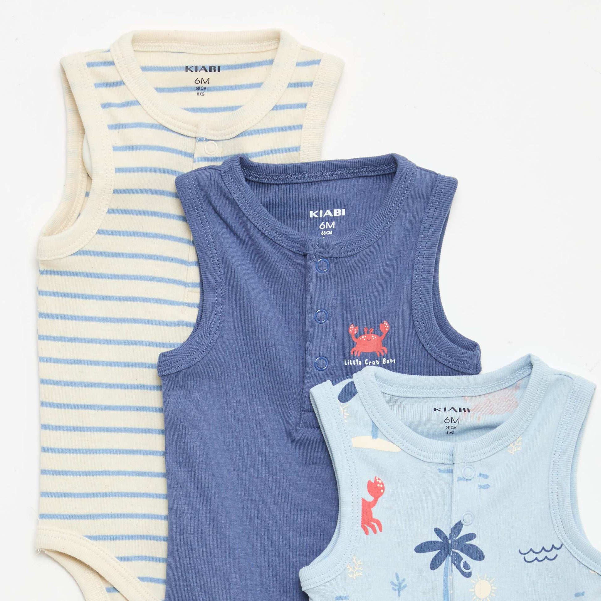 3-Pack of Bodysuits - 3 pieces BLUE