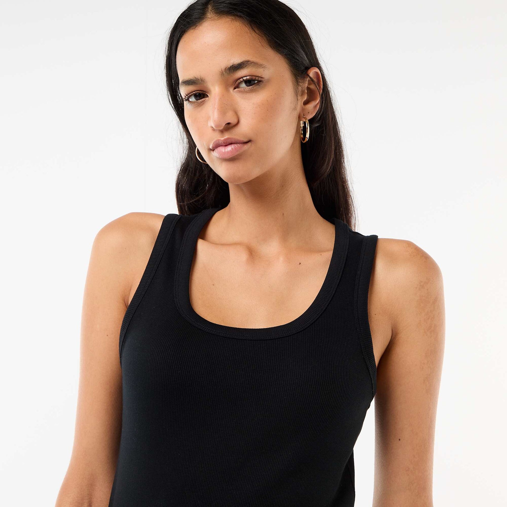 Tank Top Style Midi Dress BLACK