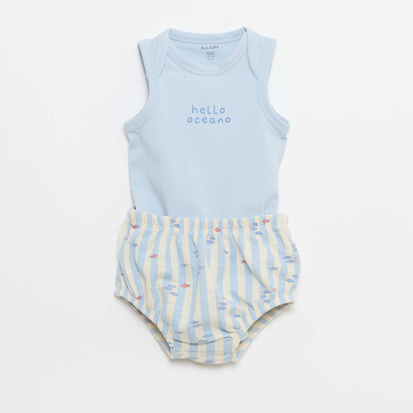 2-piece set - bodysuit + shorts BLUE
