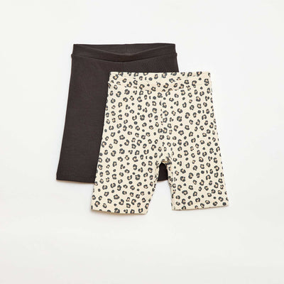 Pack of 2 cycling shorts BEIGE