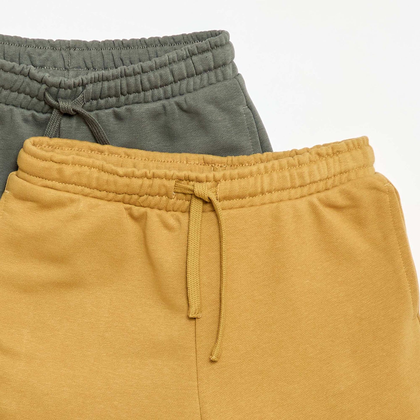 2-Pack of Plain Cotton Shorts YELLOW