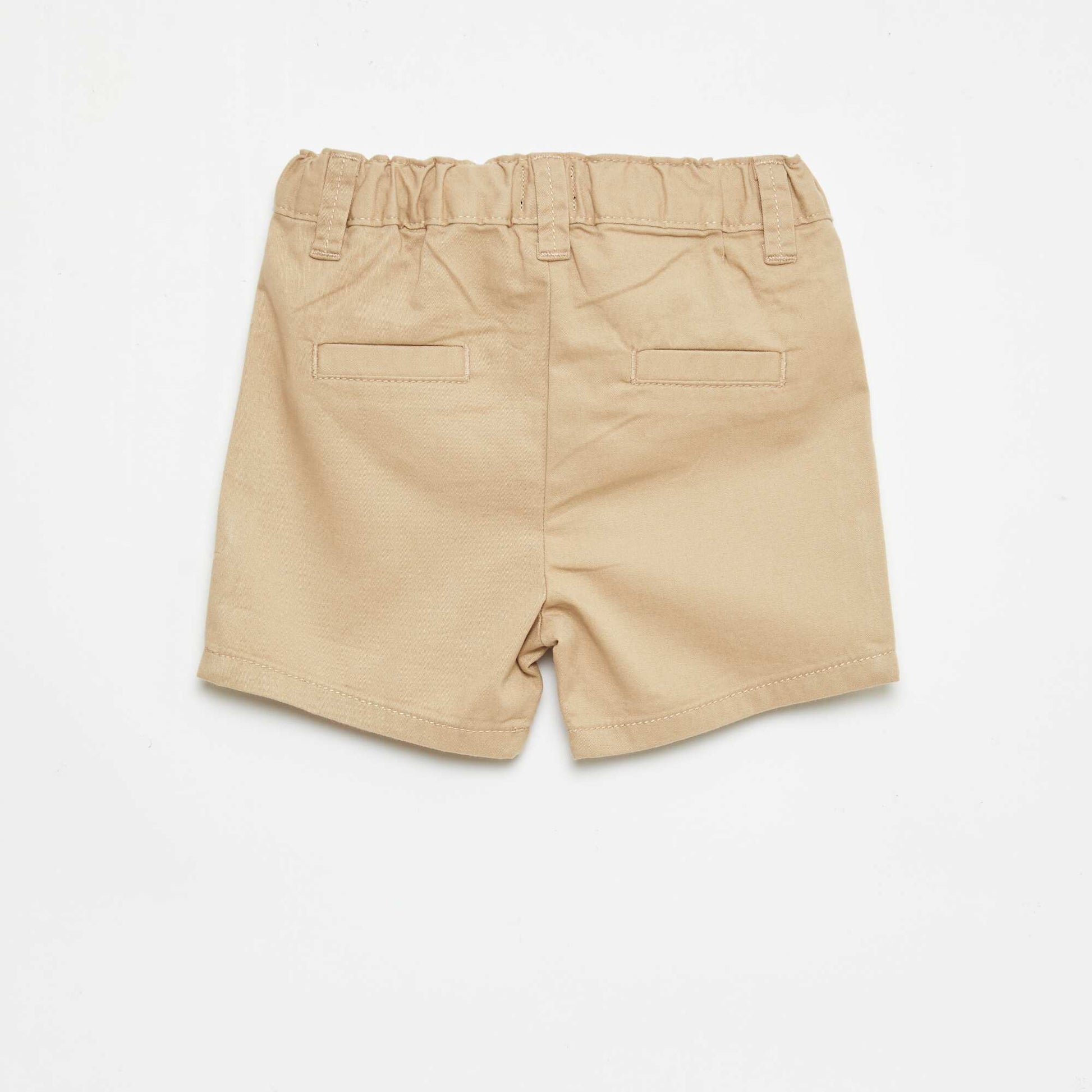 Chino Shorts with Adjustable Waist BROWN / MEDIUM BROWN