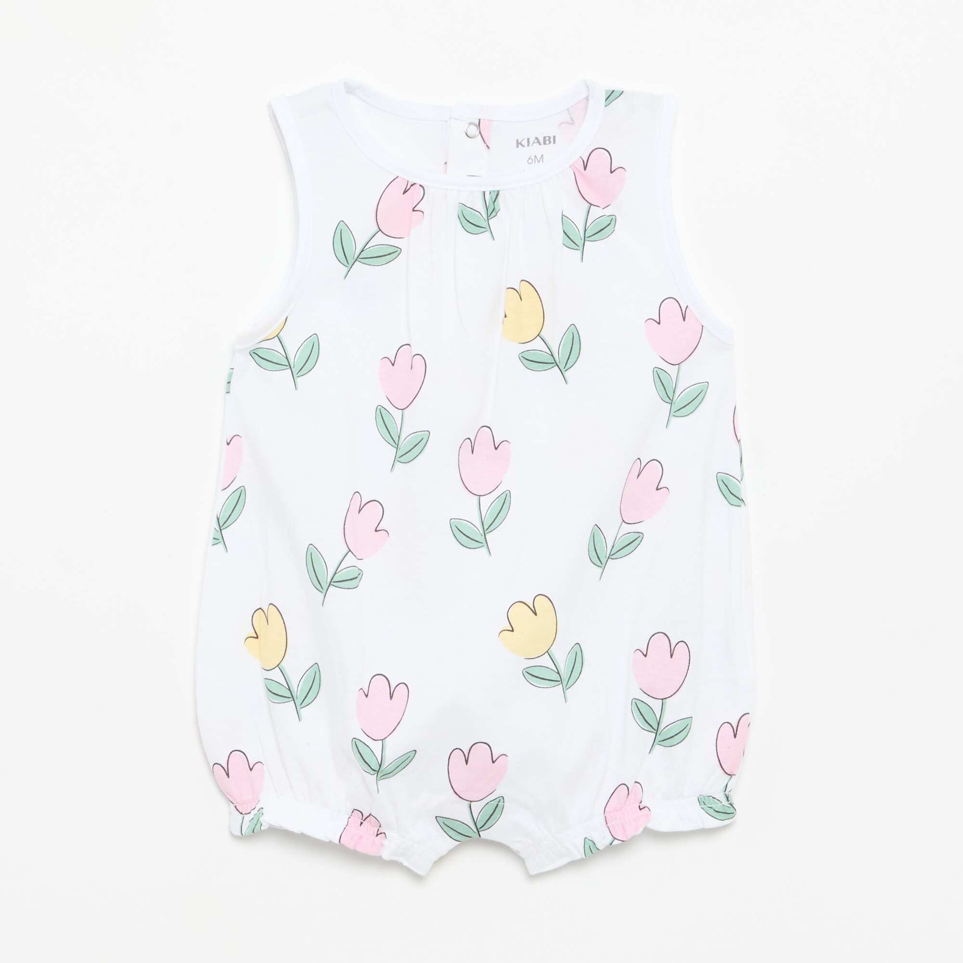 2-Pack Sleeveless Rompers WHITE