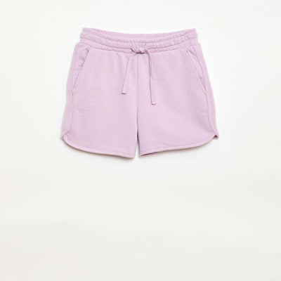 Plain French Terry Shorts PURPLE