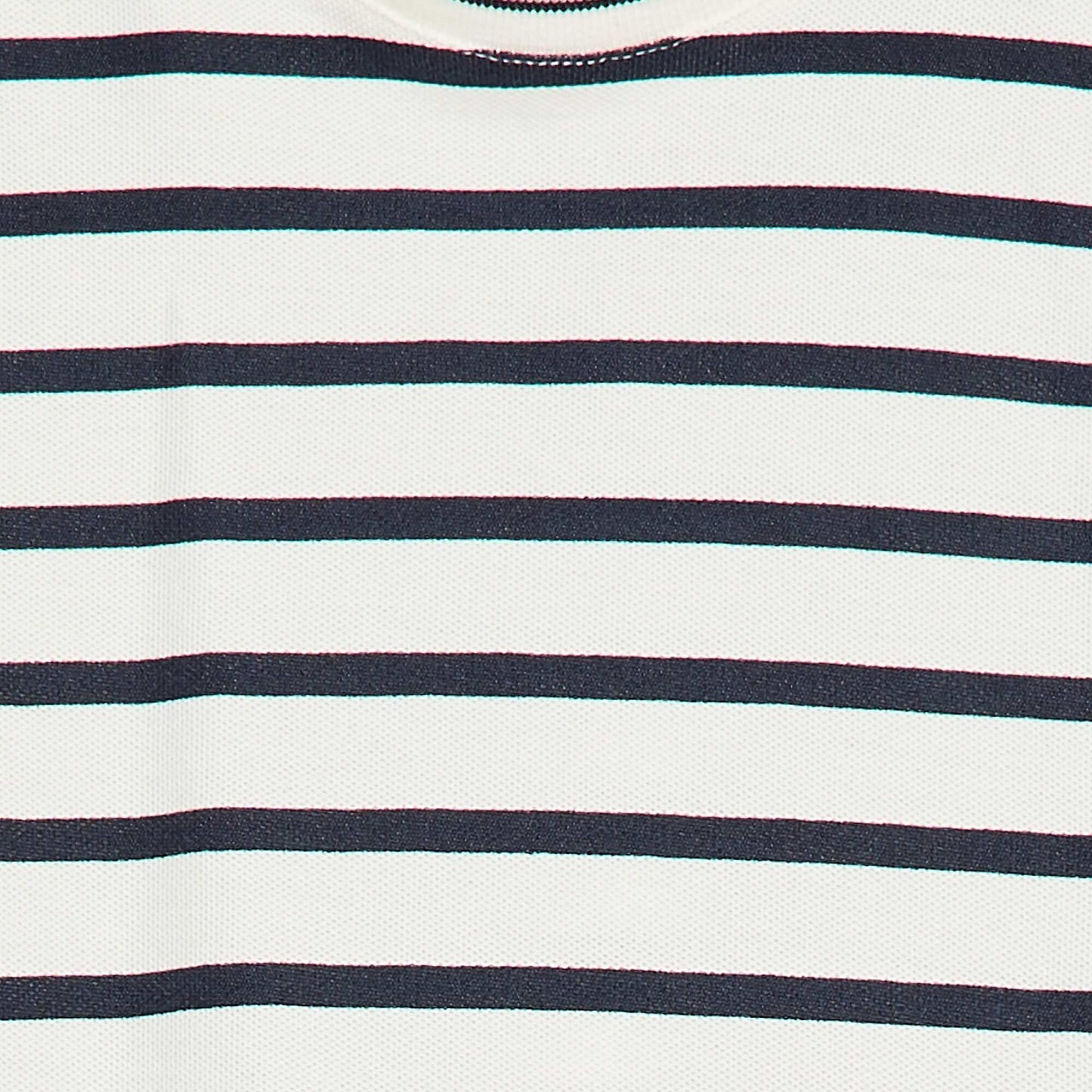 Striped Short-Sleeve Cotton T-shirt WHITE