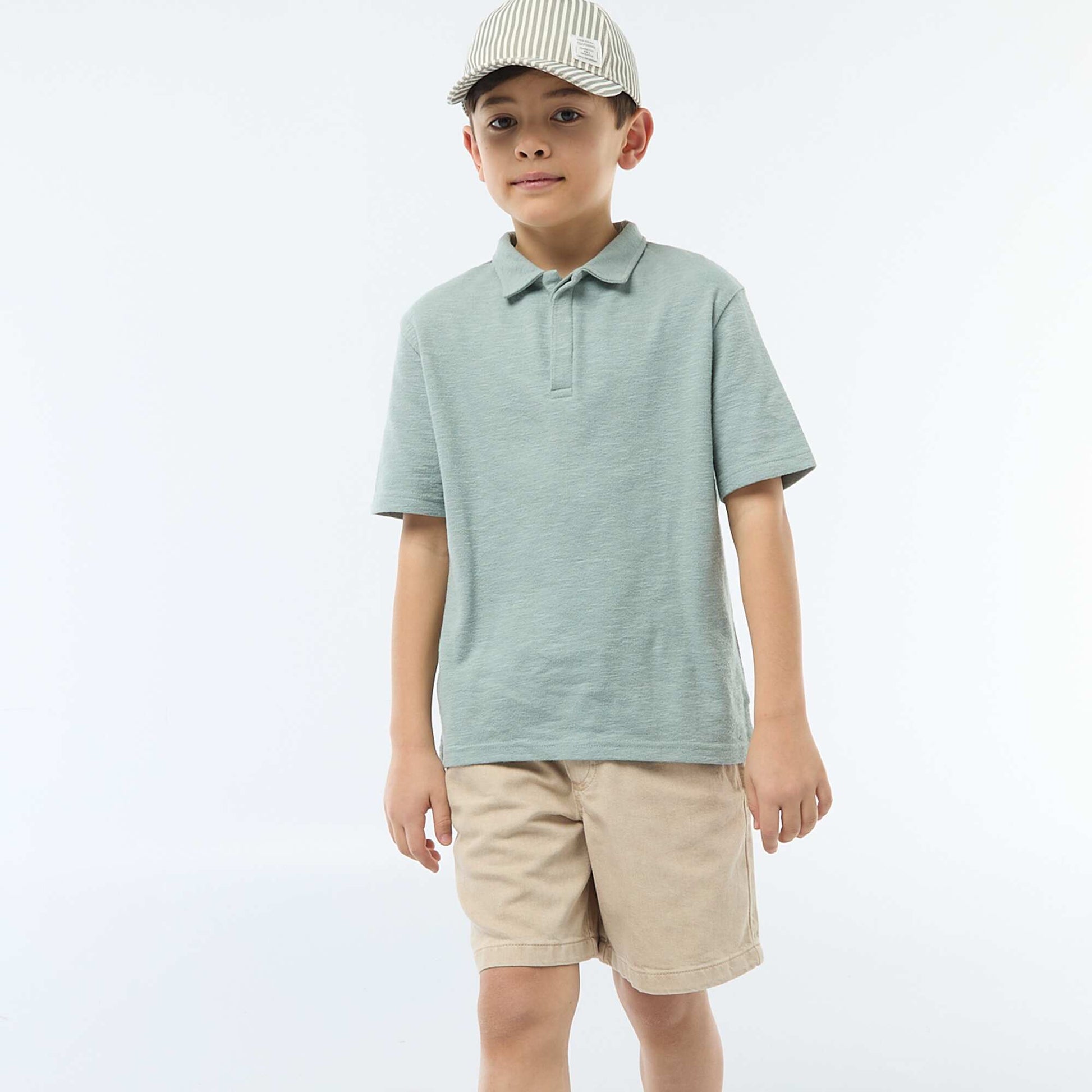 Twill Bermuda Shorts BEIGE