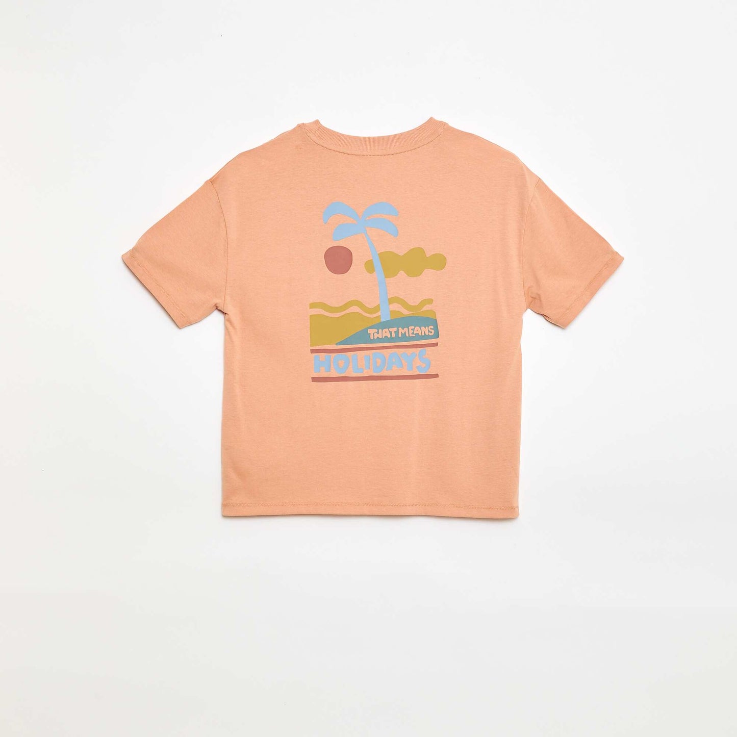 Oversized printed T-shirt PINK