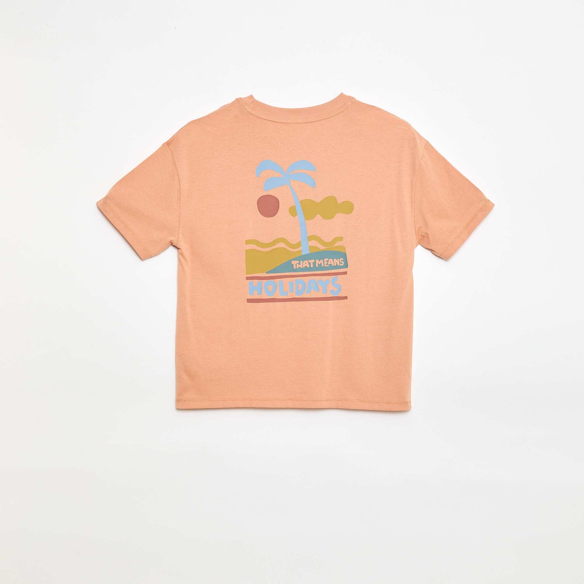Oversized printed T-shirt PINK