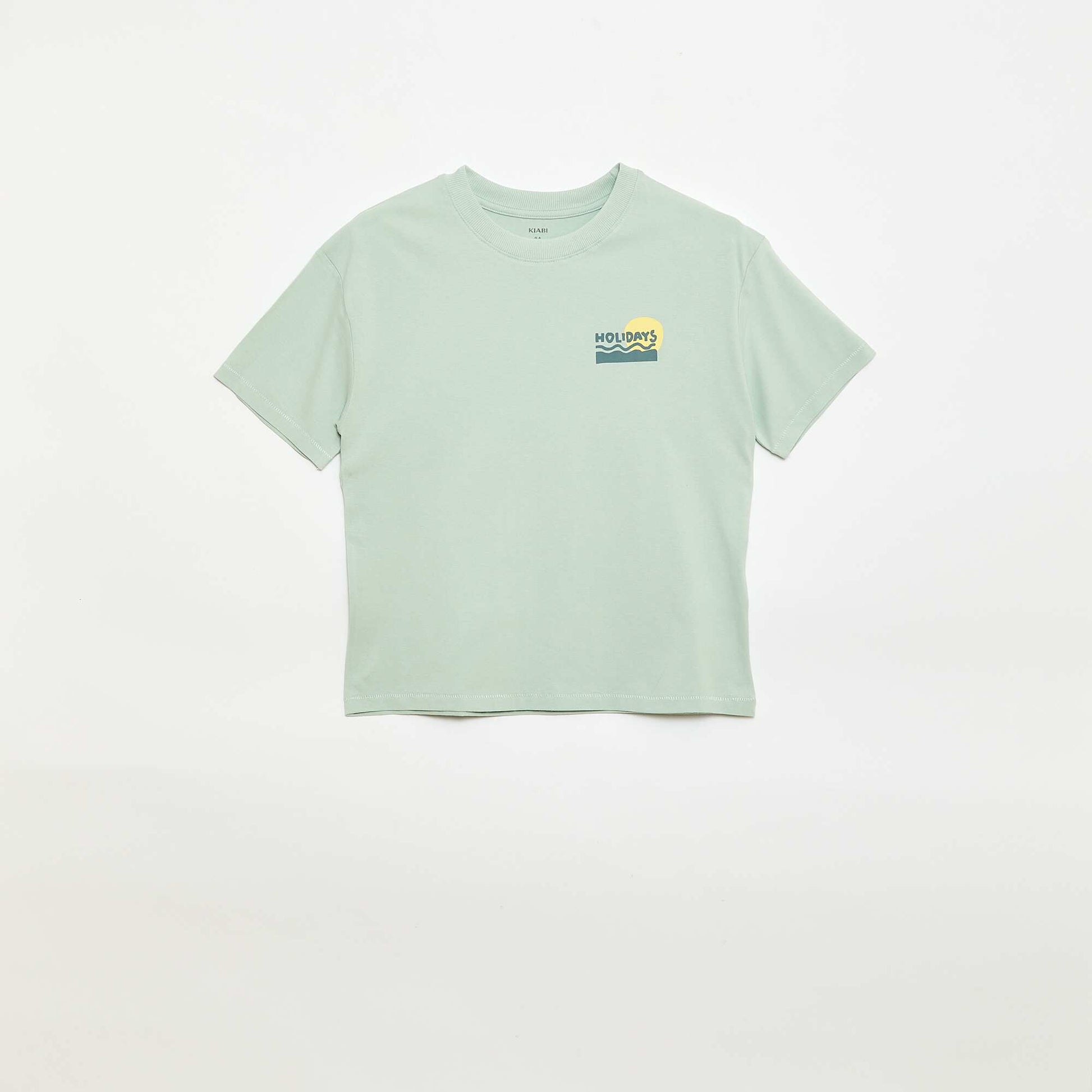 Oversized printed T-shirt GREEN