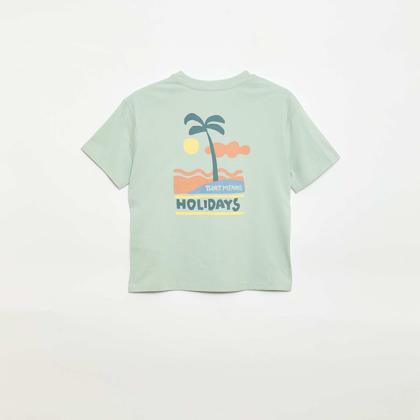 Oversized printed T-shirt GREEN