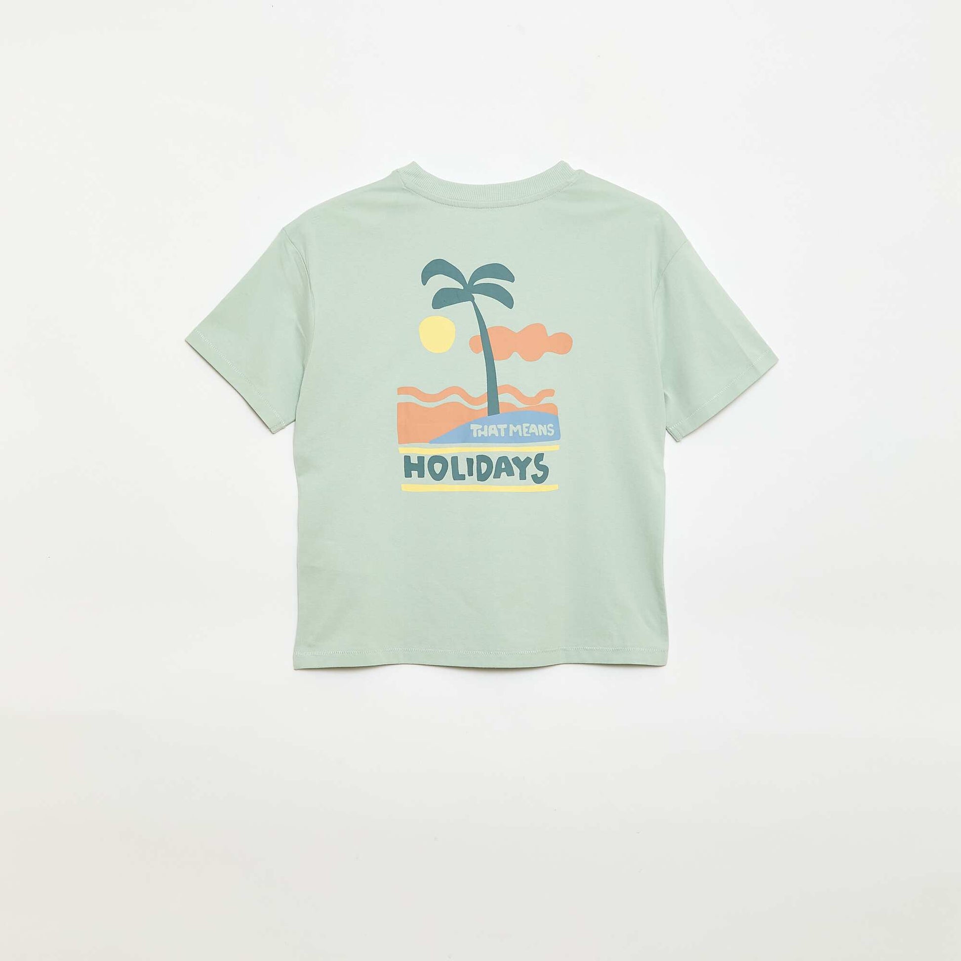 Oversized printed T-shirt GREEN