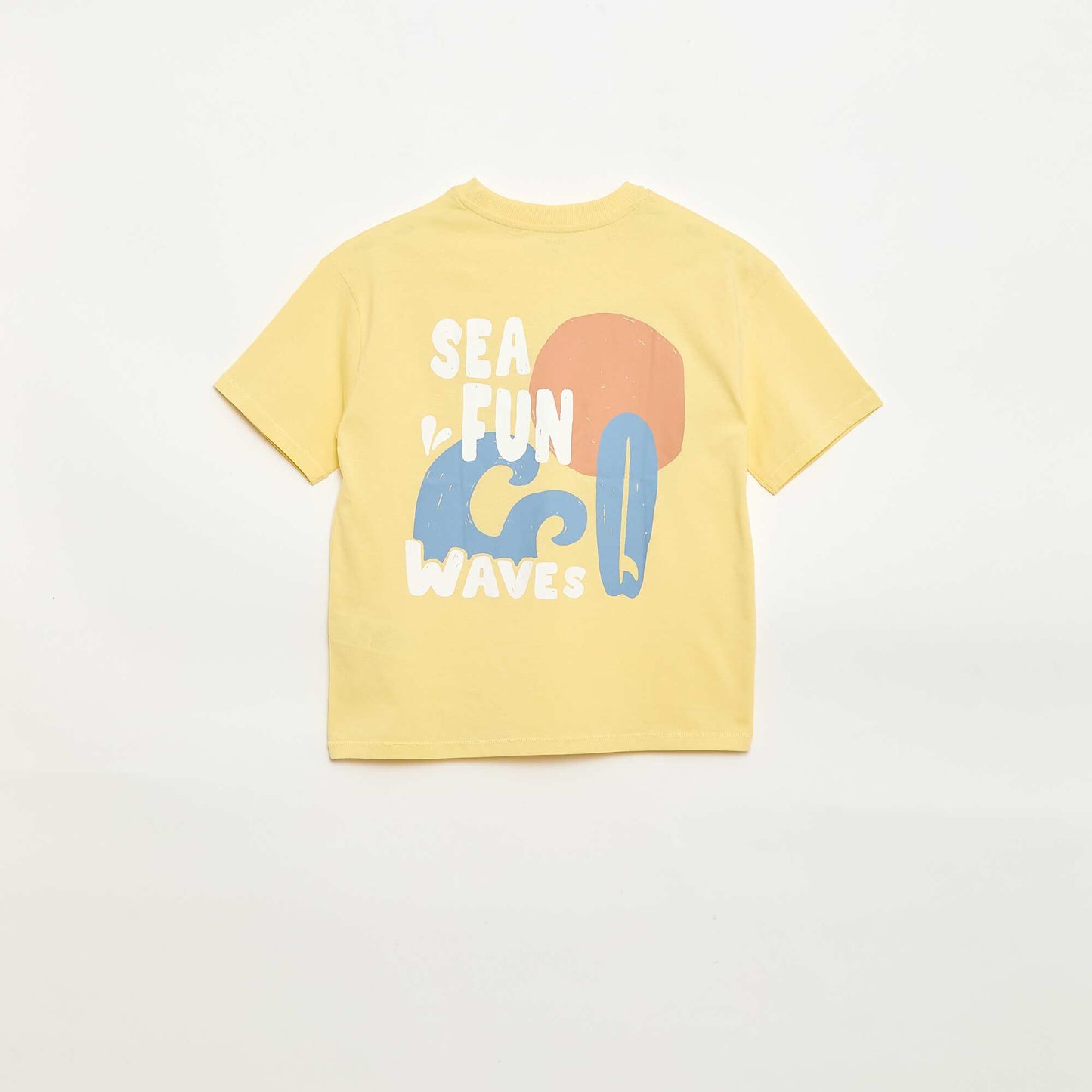 Oversized printed T-shirt YELLOW