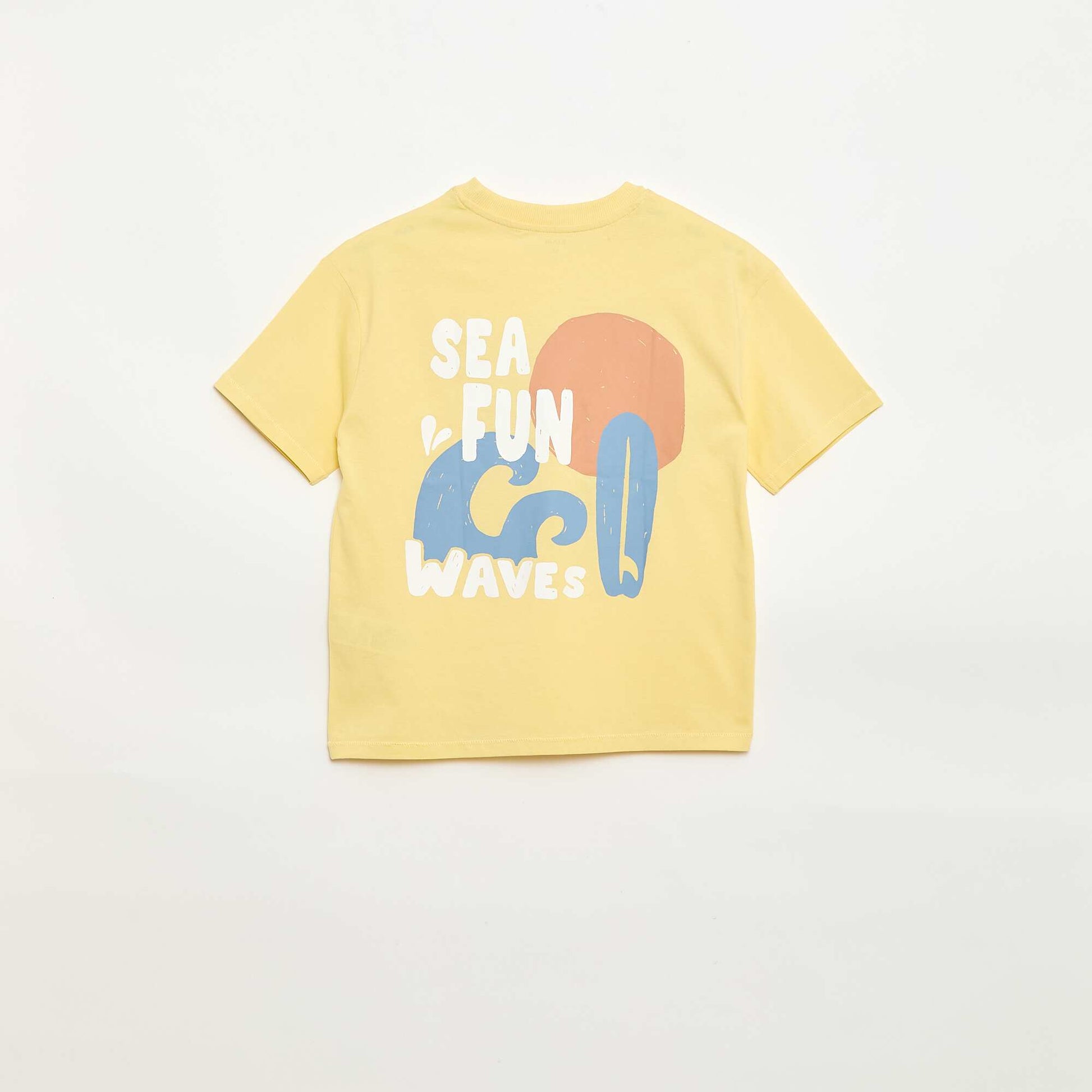 Oversized printed T-shirt YELLOW