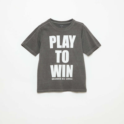Basketball-Inspired T-Shirt GREY