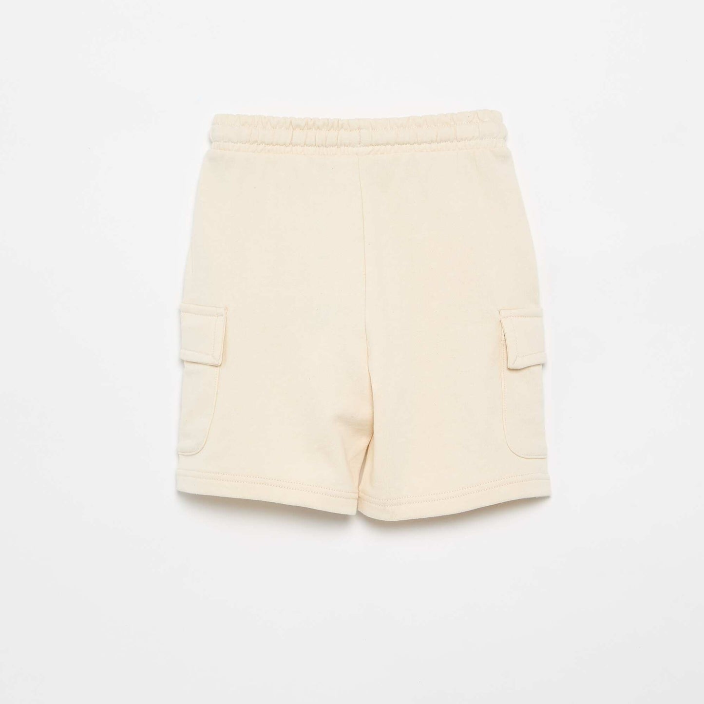 Multi-Pocket Fleece Shorts BEIGE