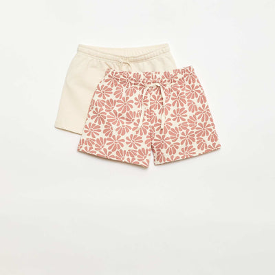 2-Pack Cotton Shorts BEIGE