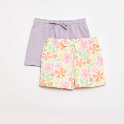 2-Pack Cotton Shorts WHITE