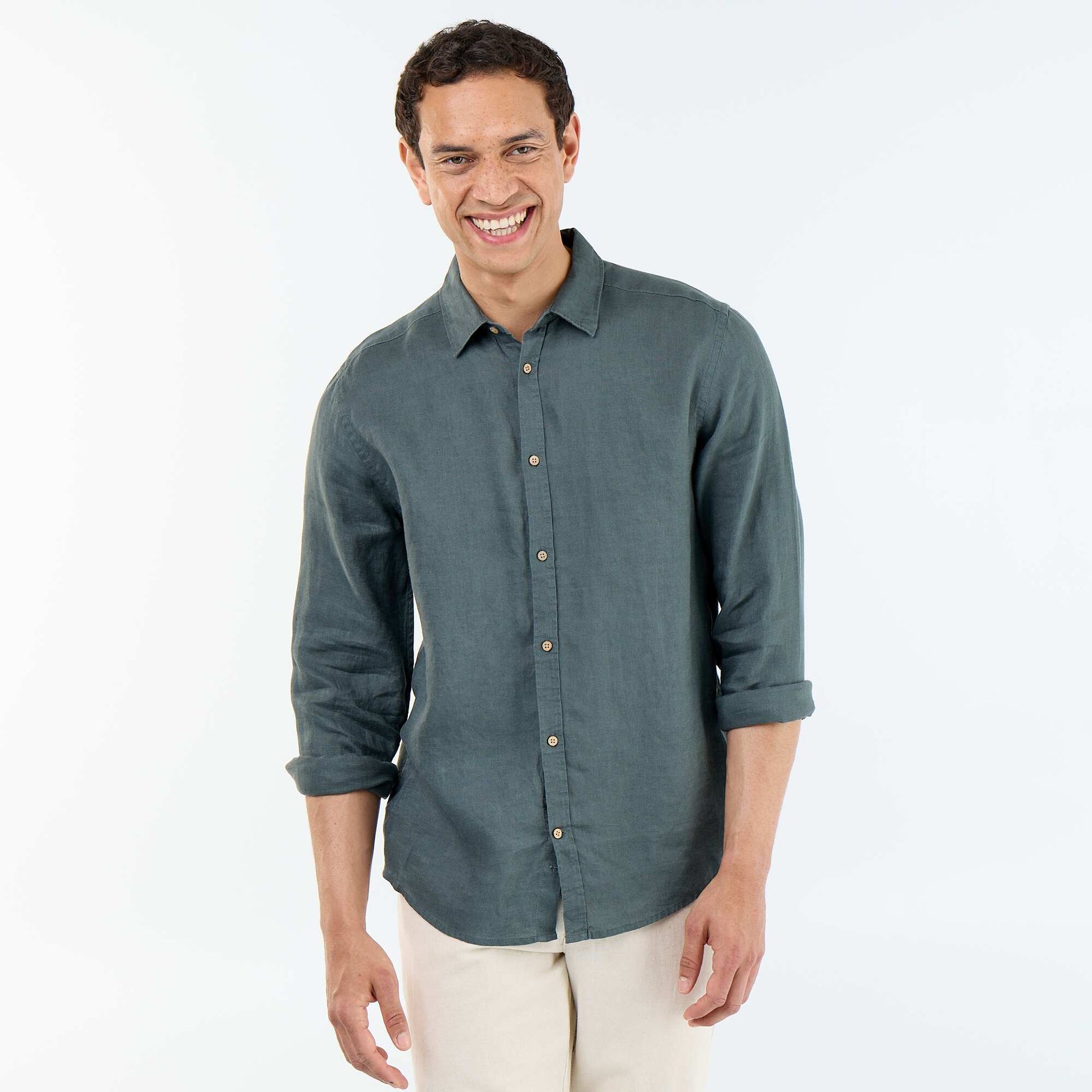 Linen Shirt KHAKI