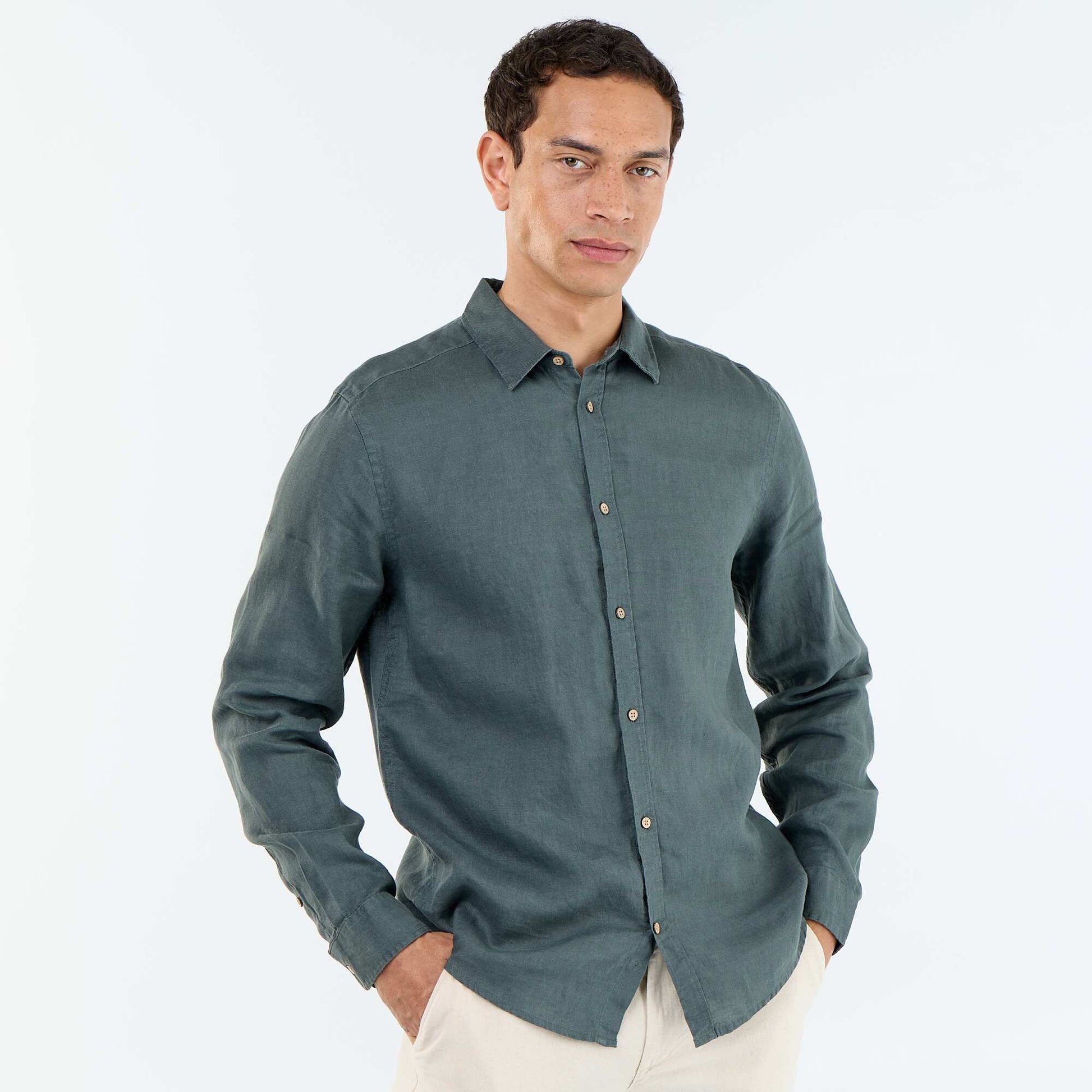 Linen Shirt KHAKI