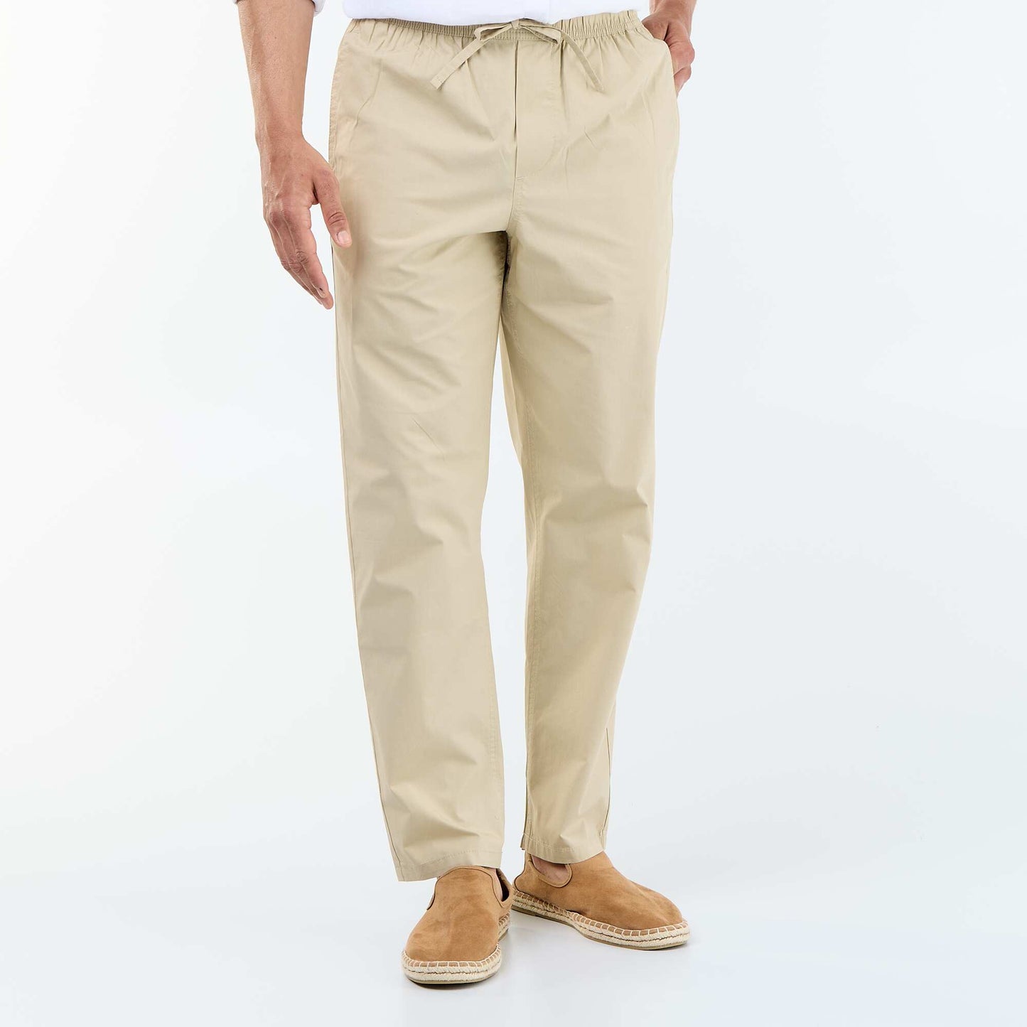 Poplin City Trousers BEIGE