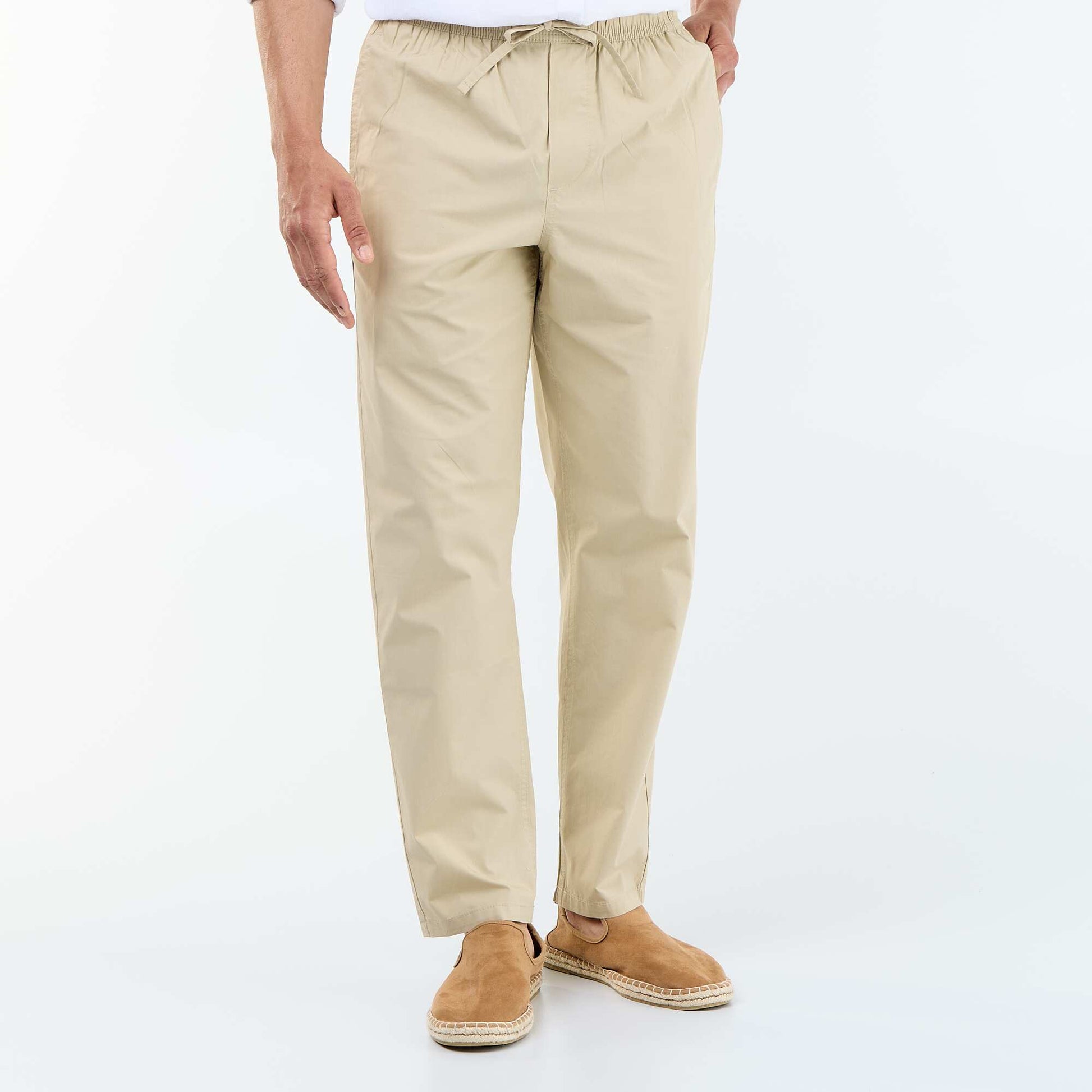 Poplin City Trousers BEIGE