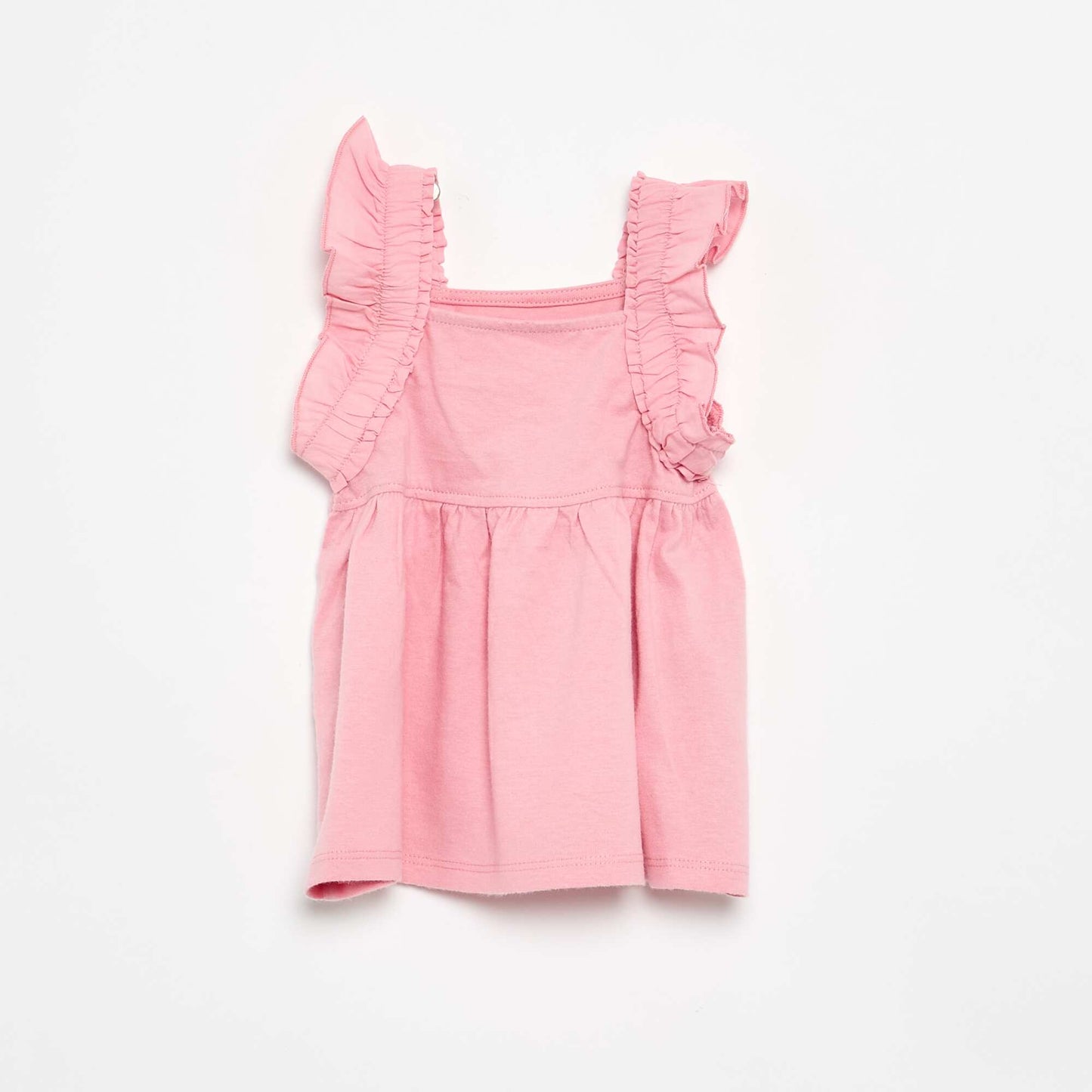 Ruffled Strappy T-shirt PINK