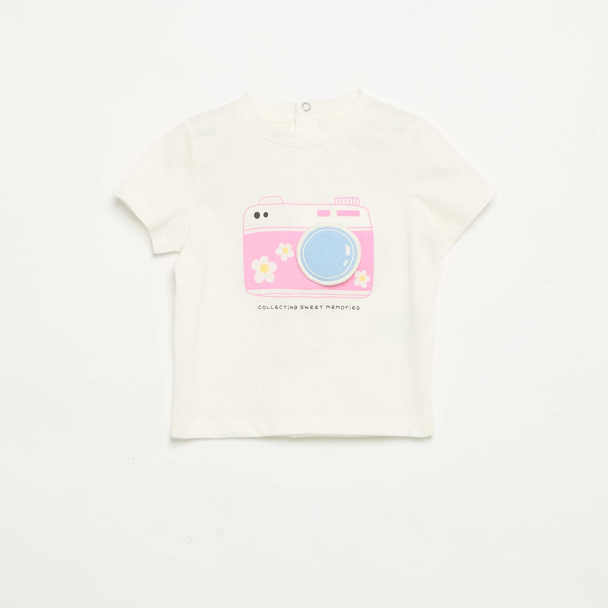 Short-sleeved T-shirt with print WHITE