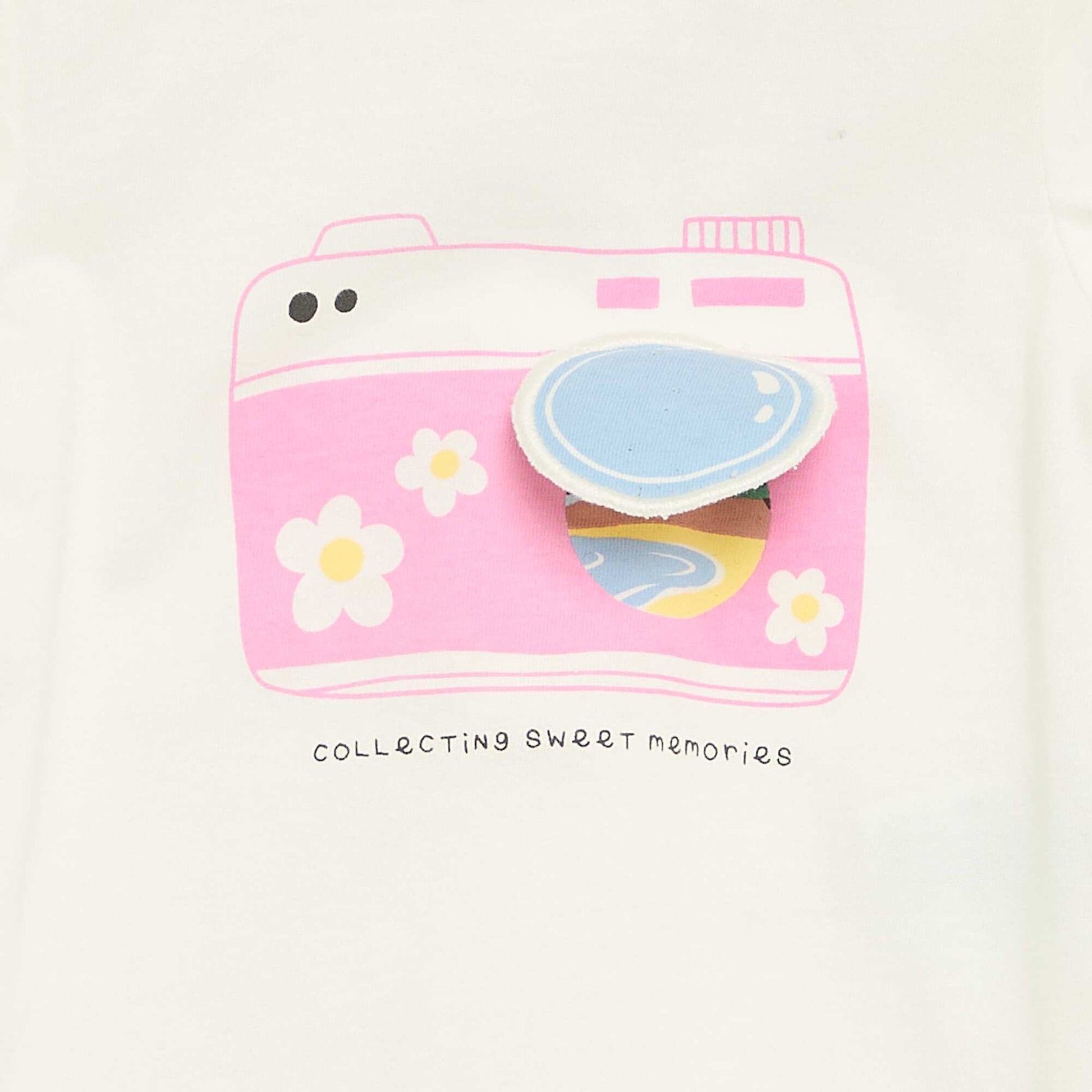 Short-sleeved T-shirt with print WHITE