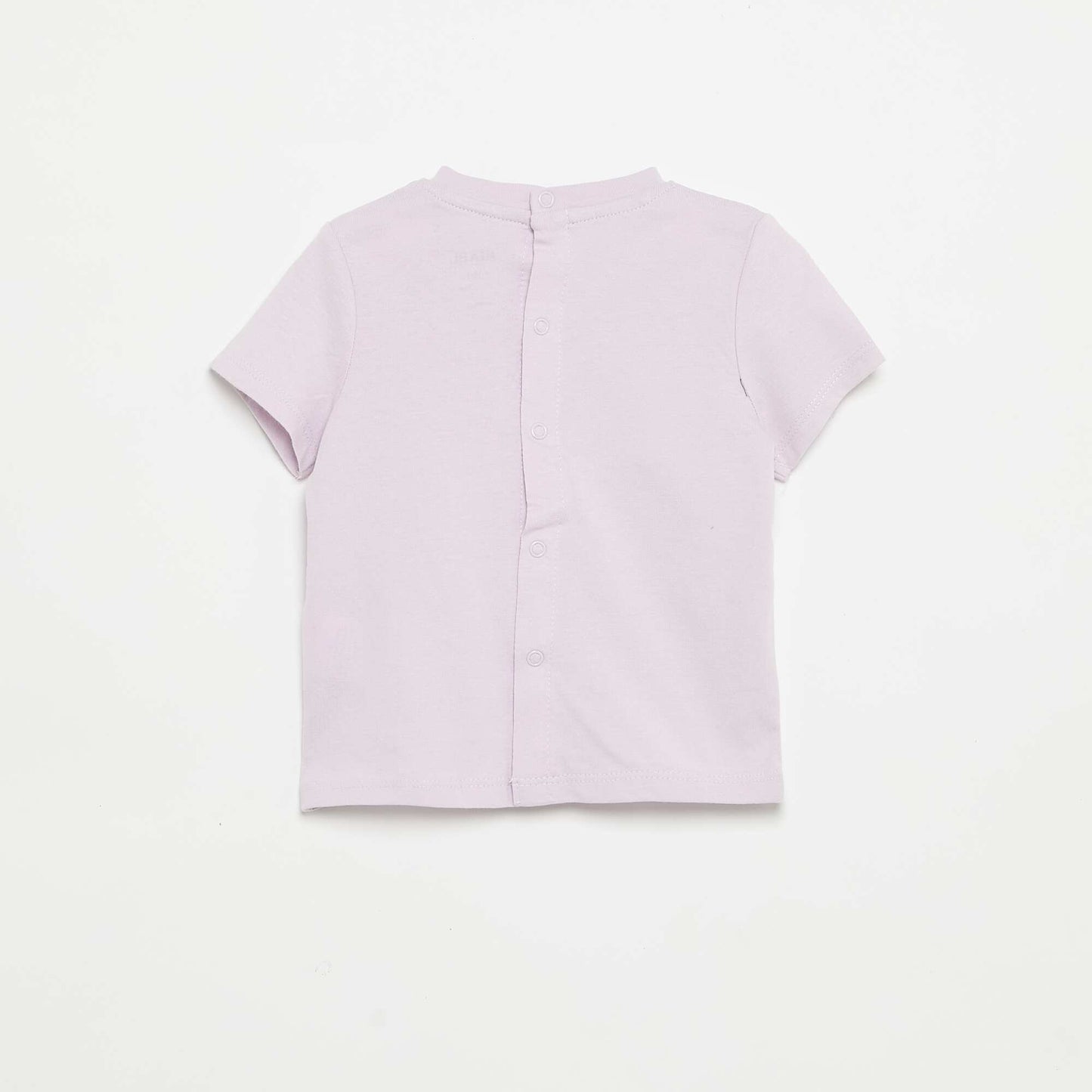 Printed short-sleeved T-shirt PURPLE