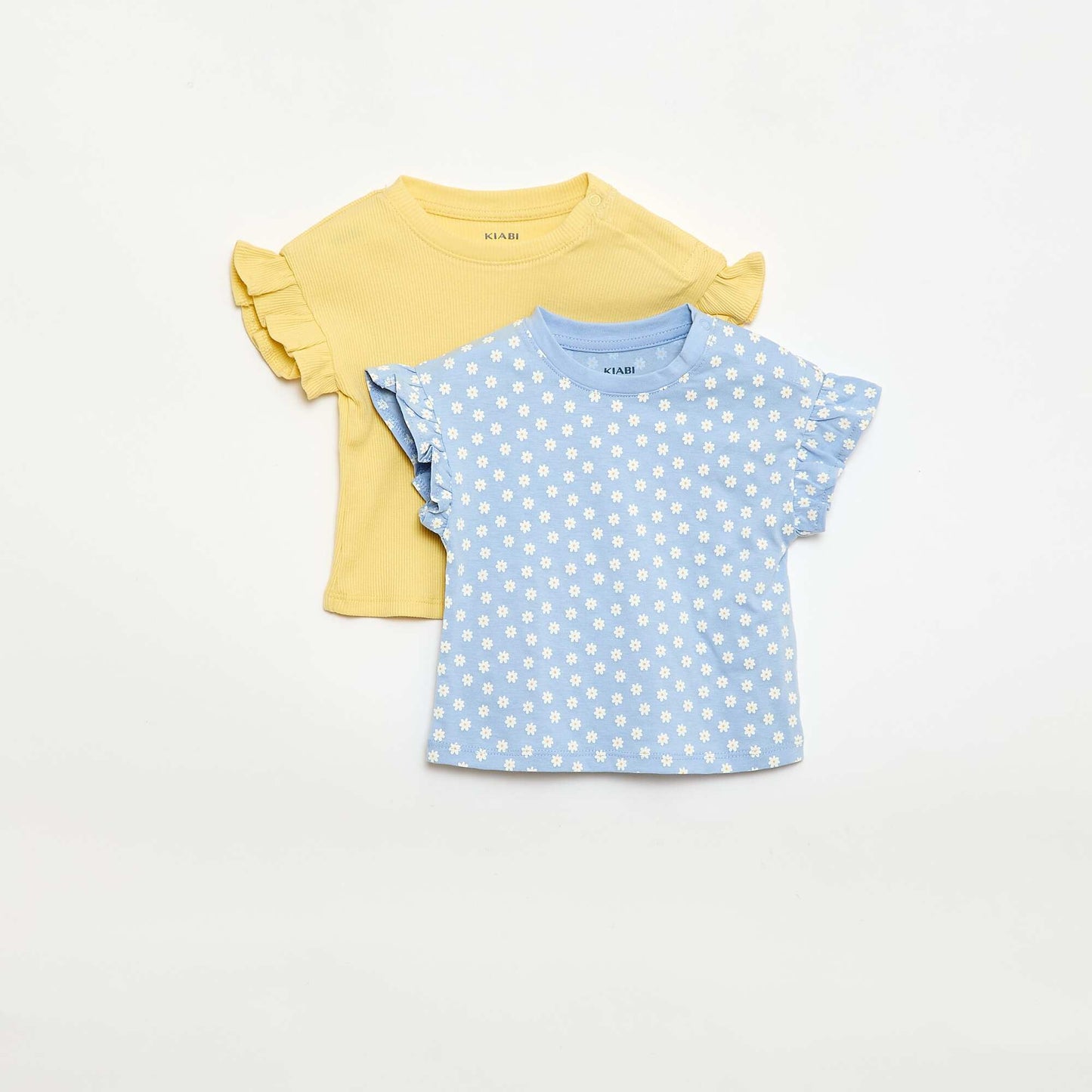 2-Pack Short-Sleeve Cotton Jersey T-Shirts BLUE